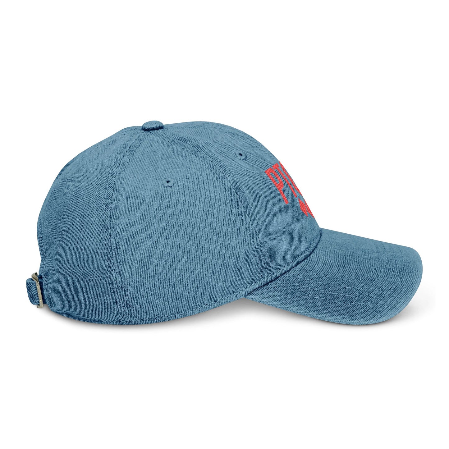 Diamond Embroidered Denim Cap - PTCYD Graphic Baseball Hat for Casual Style