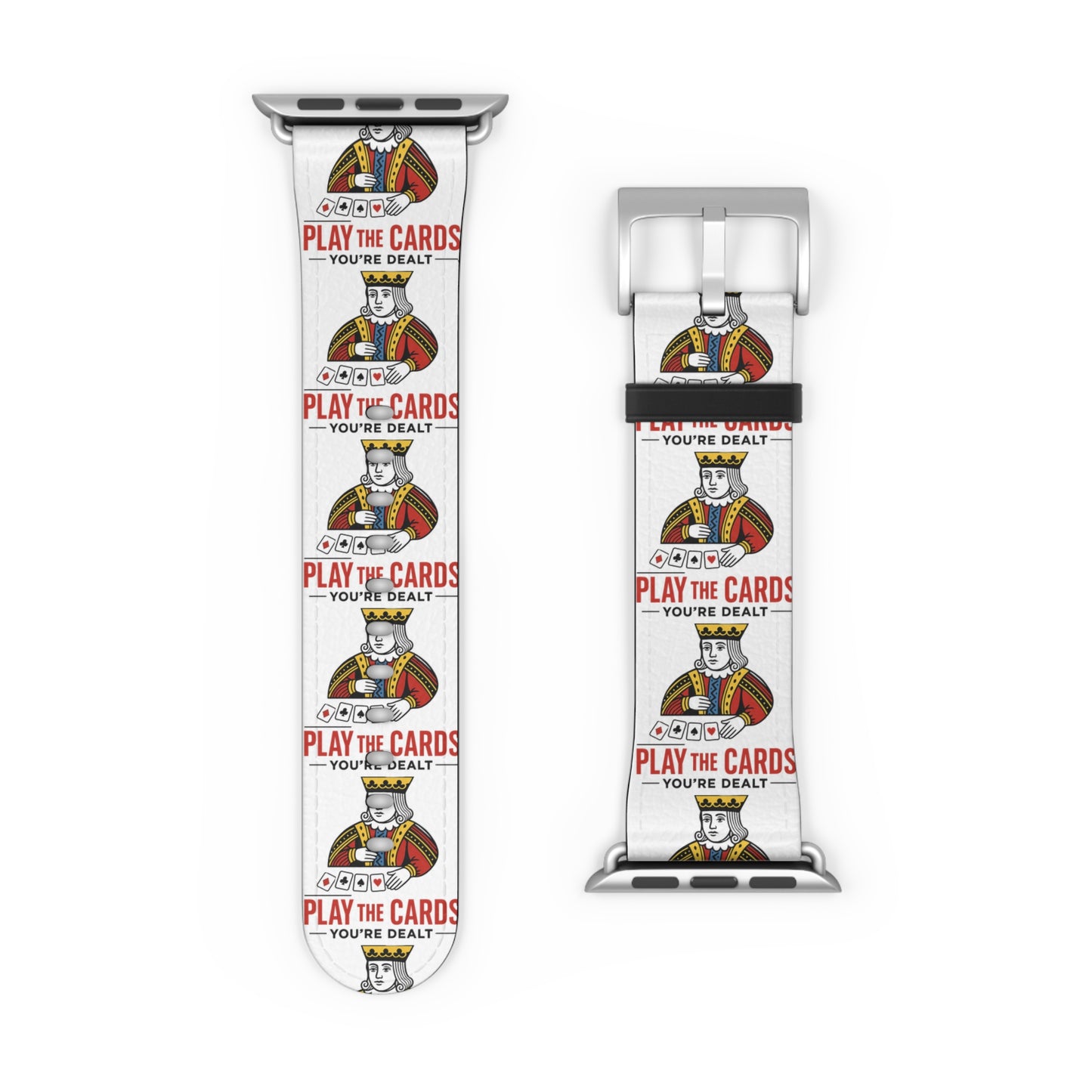 Play the Cards Watch Band, Fun Accessory for Gaming, Gift for Gamers, Unique Watch Strap for Every Occasion, Stylish Tech Wear