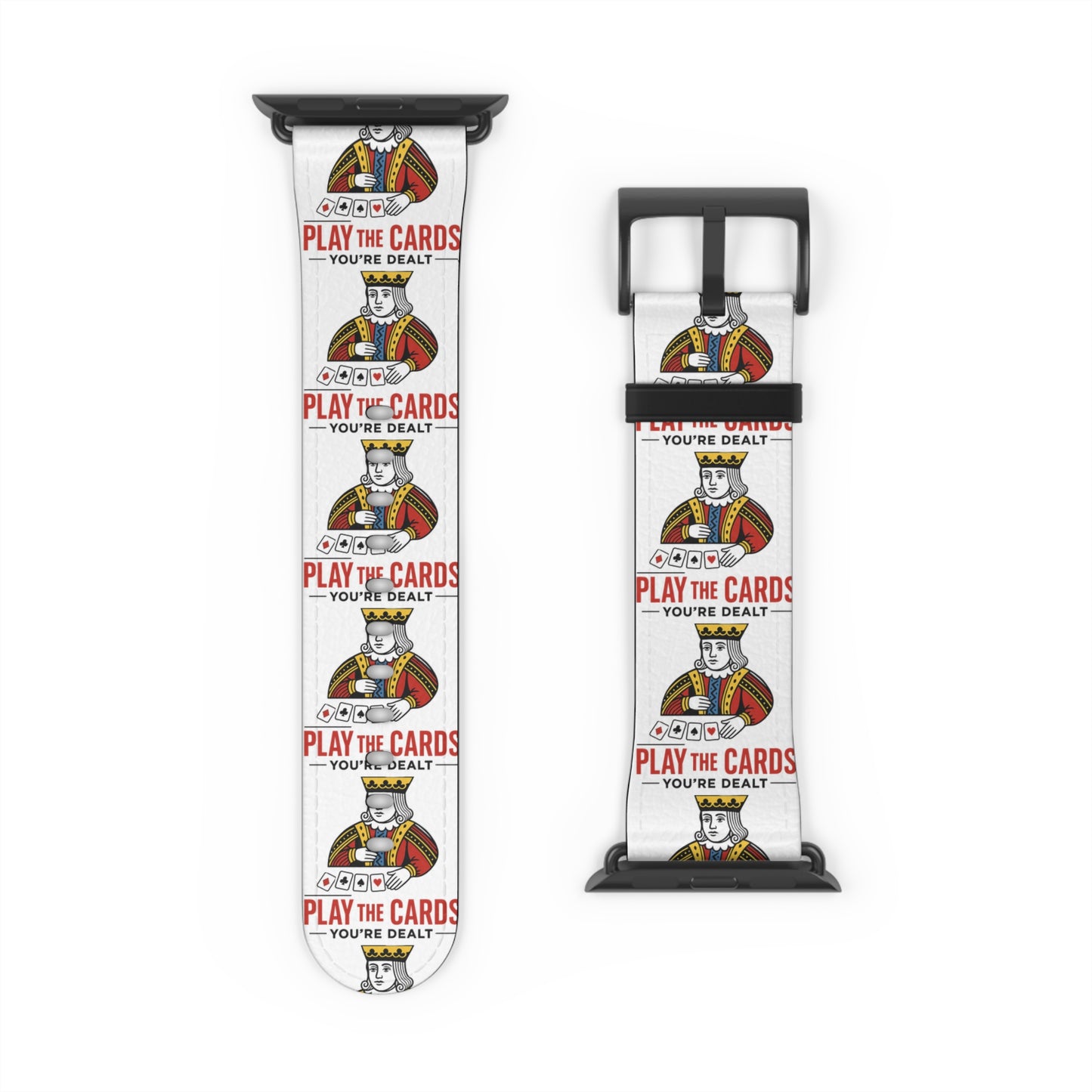Play the Cards Watch Band, Fun Accessory for Gaming, Gift for Gamers, Unique Watch Strap for Every Occasion, Stylish Tech Wear