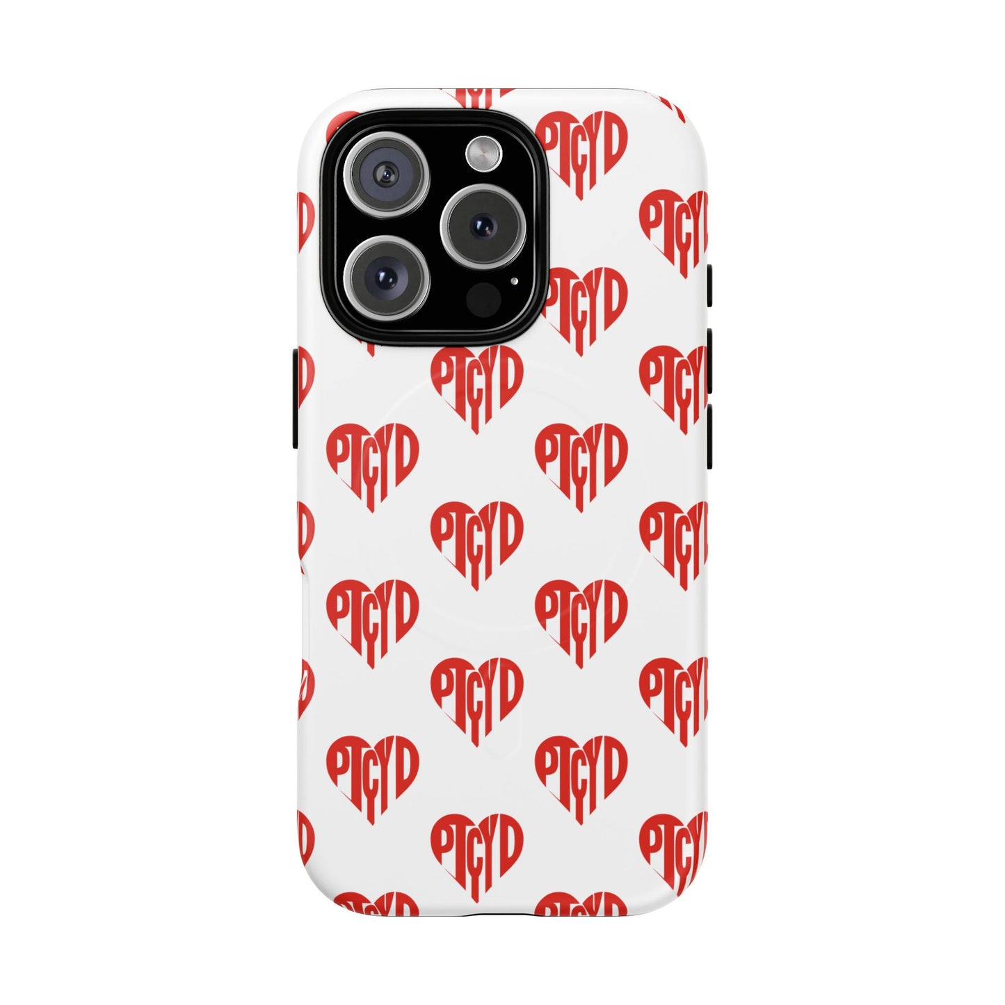 Heart Magnetic Case Durable Phone Cases with Heart Design, Cute Gift for Teens, Stylish Tech Accessories, Unique Phone Protection