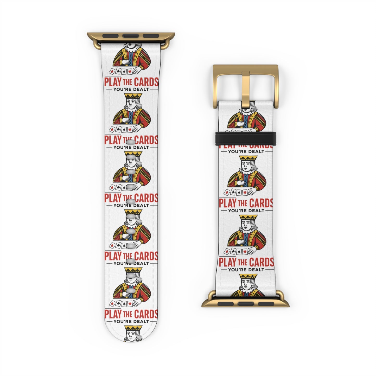 Play the Cards Watch Band, Fun Accessory for Gaming, Gift for Gamers, Unique Watch Strap for Every Occasion, Stylish Tech Wear