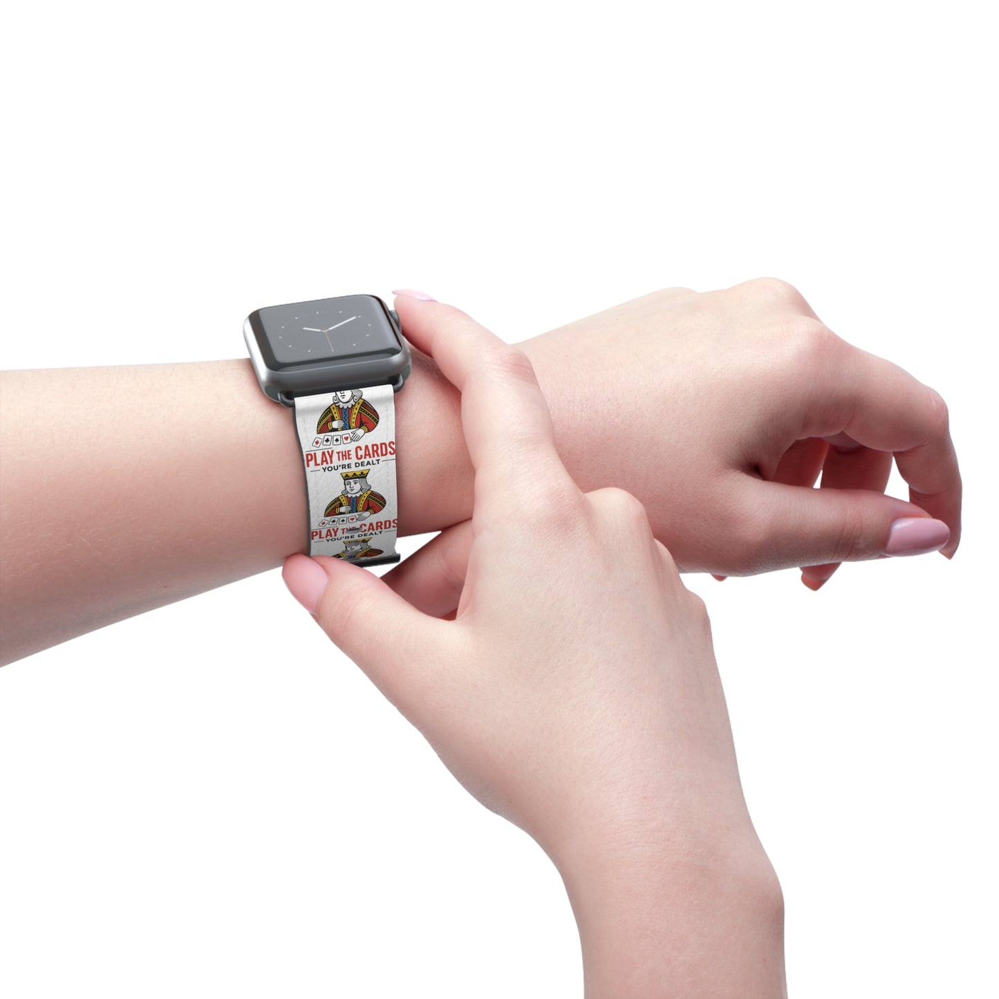 Play the Cards Watch Band, Fun Accessory for Gaming, Gift for Gamers, Unique Watch Strap for Every Occasion, Stylish Tech Wear