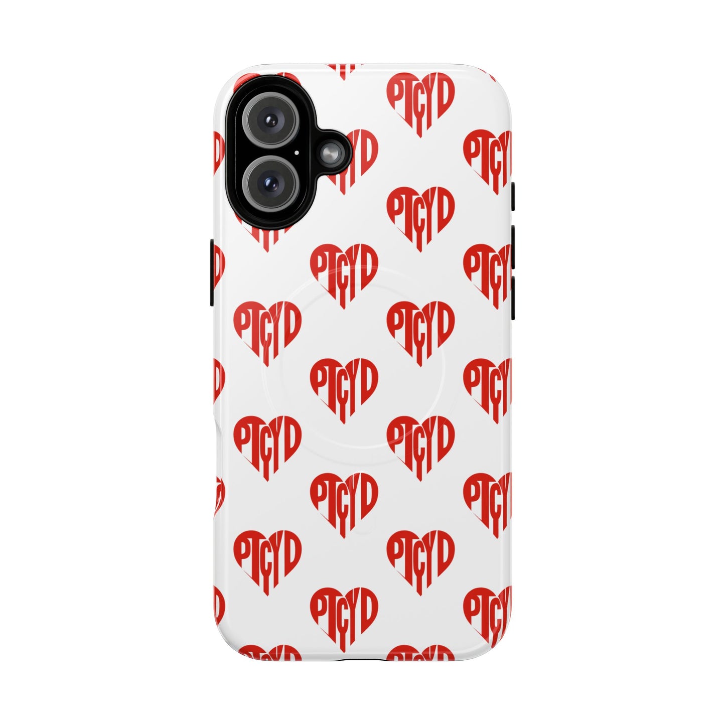Heart Magnetic Case Durable Phone Cases with Heart Design, Cute Gift for Teens, Stylish Tech Accessories, Unique Phone Protection