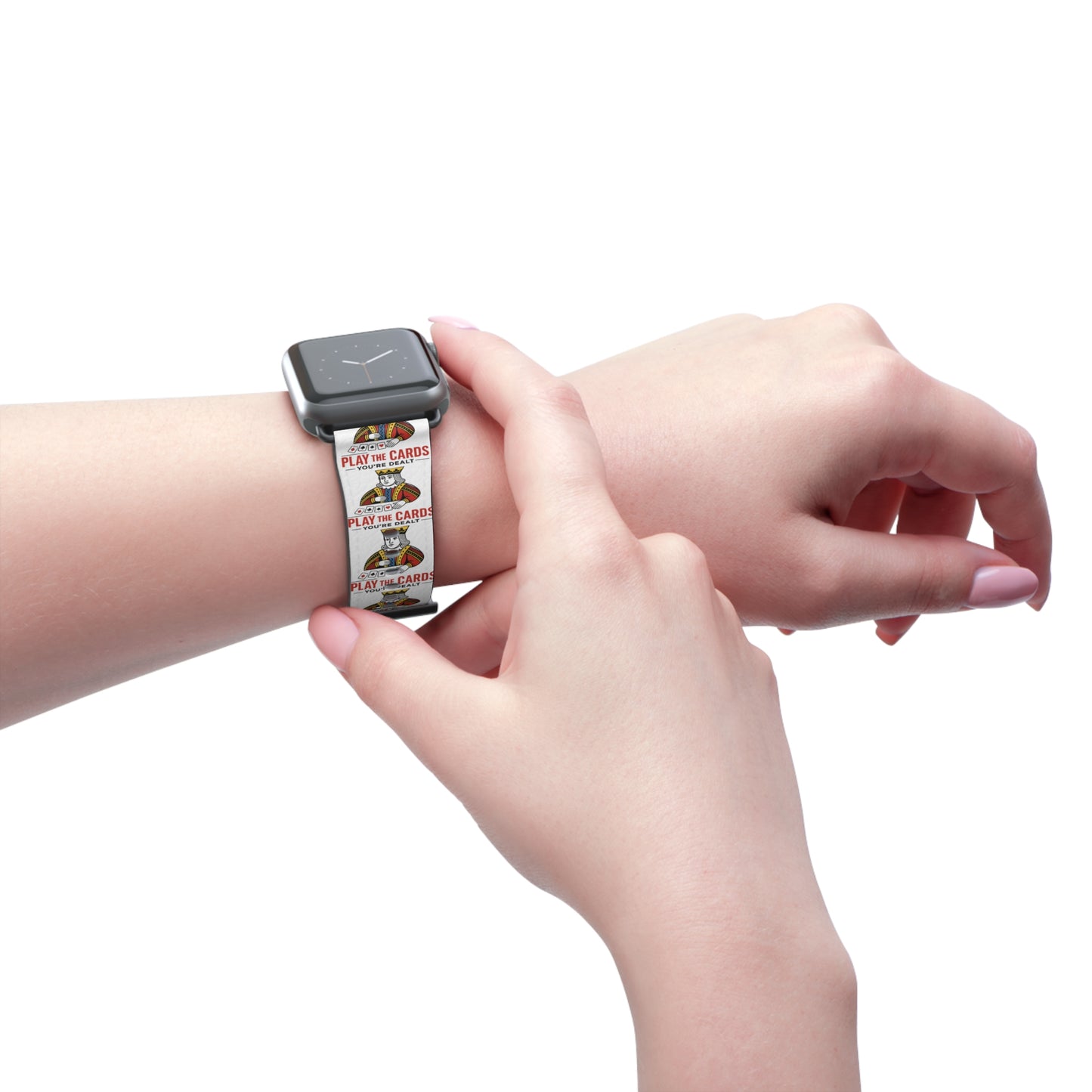 Play the Cards Watch Band, Fun Accessory for Gaming, Gift for Gamers, Unique Watch Strap for Every Occasion, Stylish Tech Wear