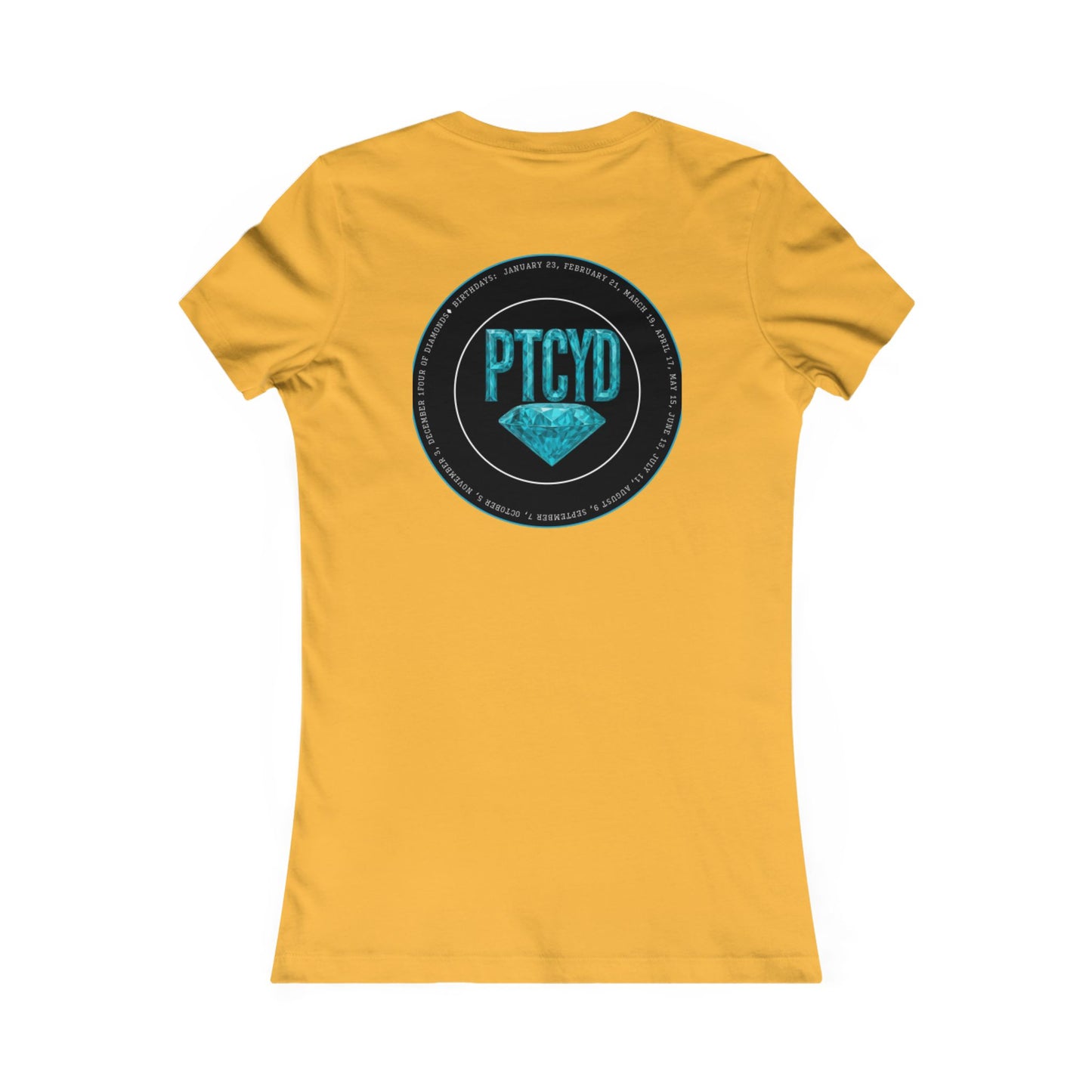 Diamond Four Nothing is Given Variety (White Letter/Black Background) Taurus Women's Favorite Tee - Heart & Diamond Design