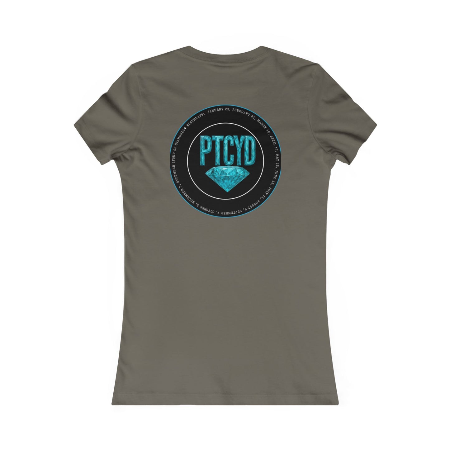 Diamond Four Nothing is Given Variety (White Letter/Black Background) Taurus Women's Favorite Tee - Heart & Diamond Design