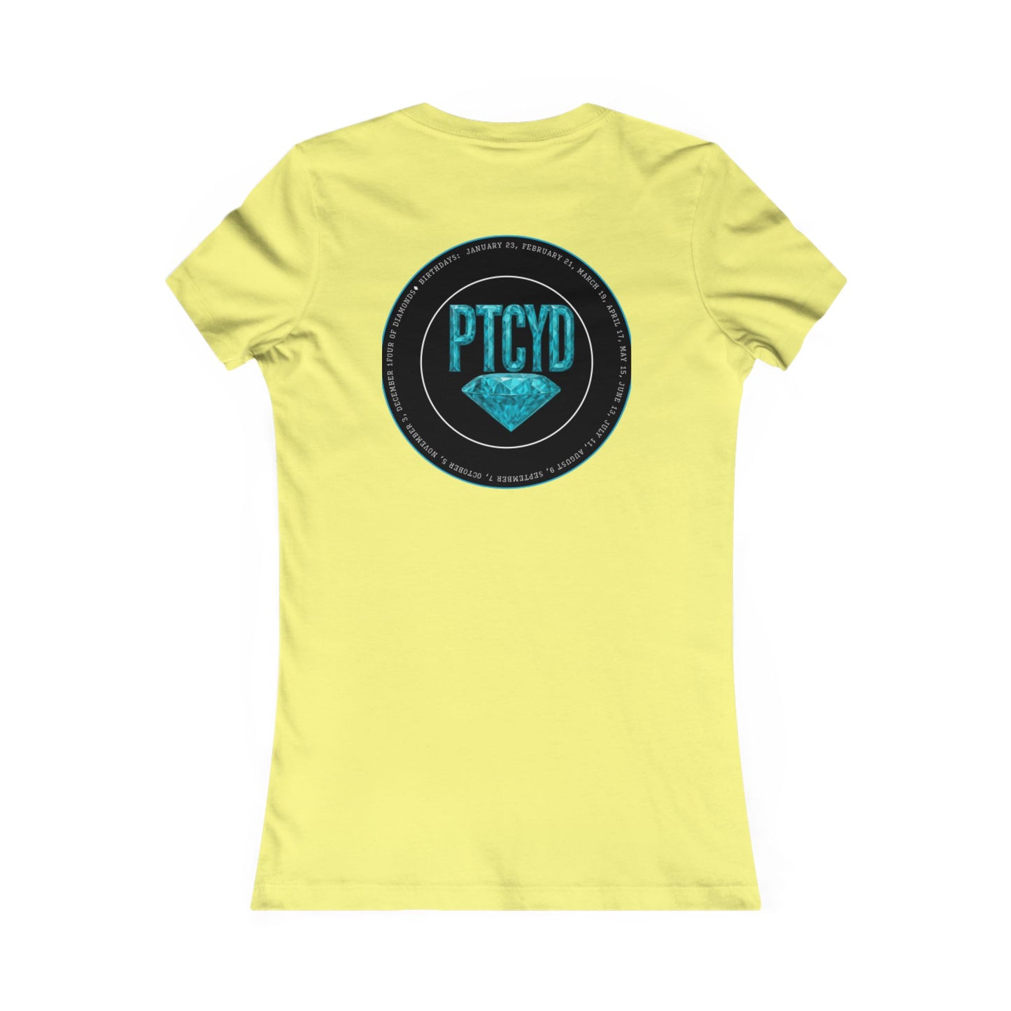 Diamond Four Nothing is Given Variety (White Letter/Black Background) Taurus Women's Favorite Tee - Heart & Diamond Design