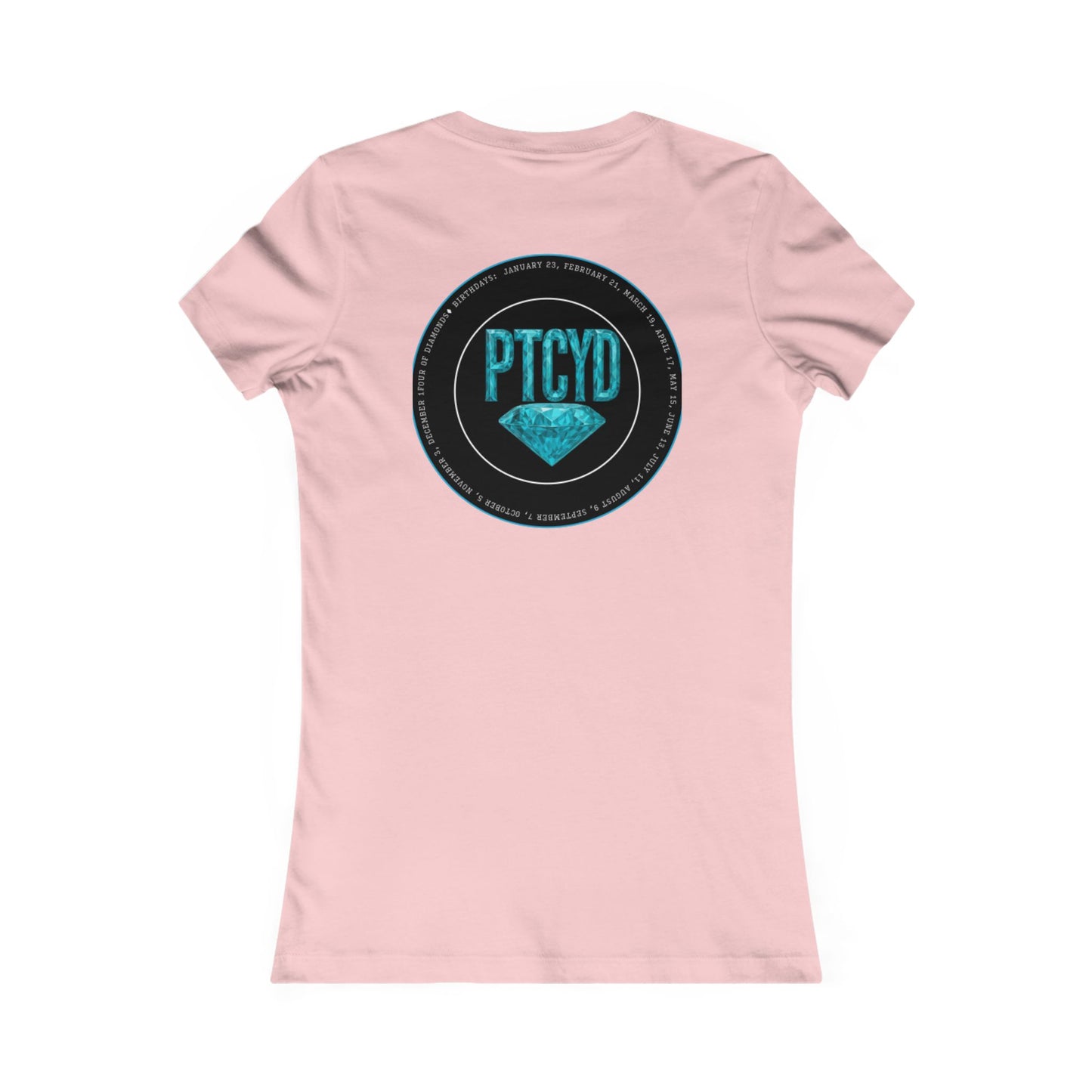 Diamond Four Nothing is Given Variety (White Letter/Black Background) Taurus Women's Favorite Tee - Heart & Diamond Design