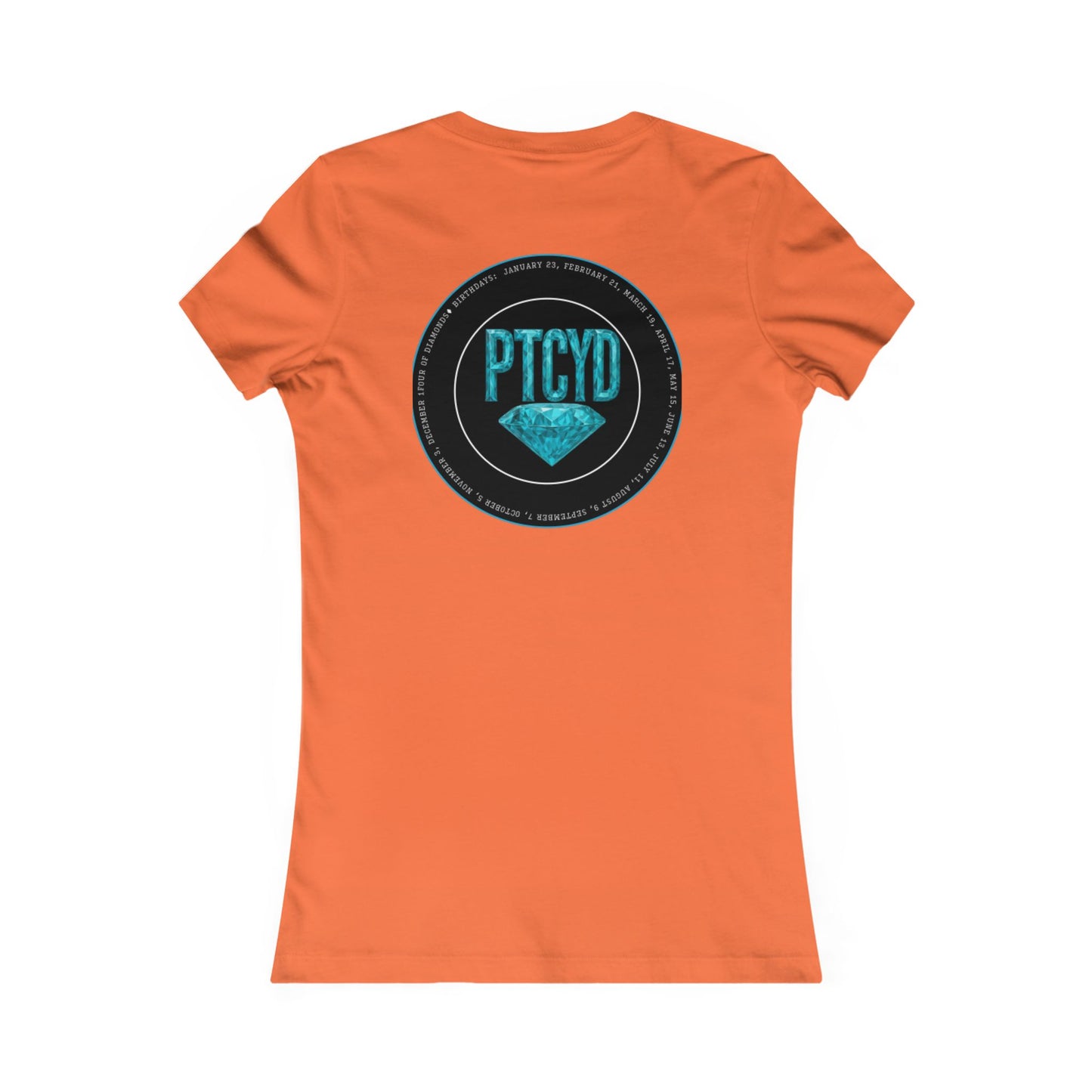 Diamond Four Nothing is Given Kat (White Letter/Black Background) Taurus Women's Favorite Tee - Heart & Diamond Design