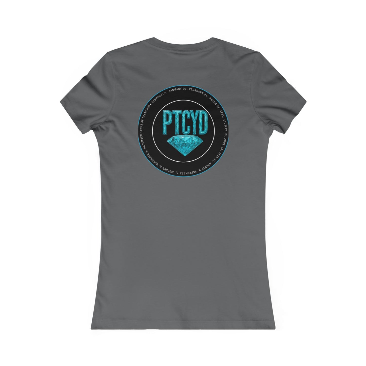 Diamond Four Nothing is Given Kat (White Letter/Black Background) Taurus Women's Favorite Tee - Heart & Diamond Design