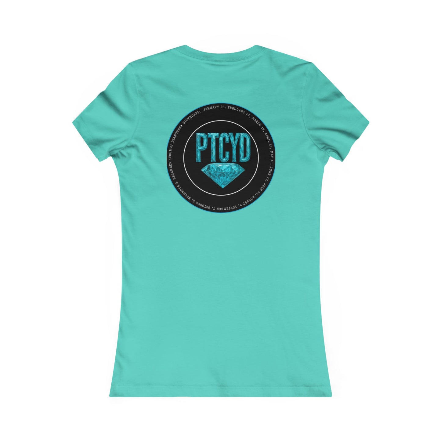 Diamond Four Nothing is Given Kat (White Letter/Black Background) Taurus Women's Favorite Tee - Heart & Diamond Design