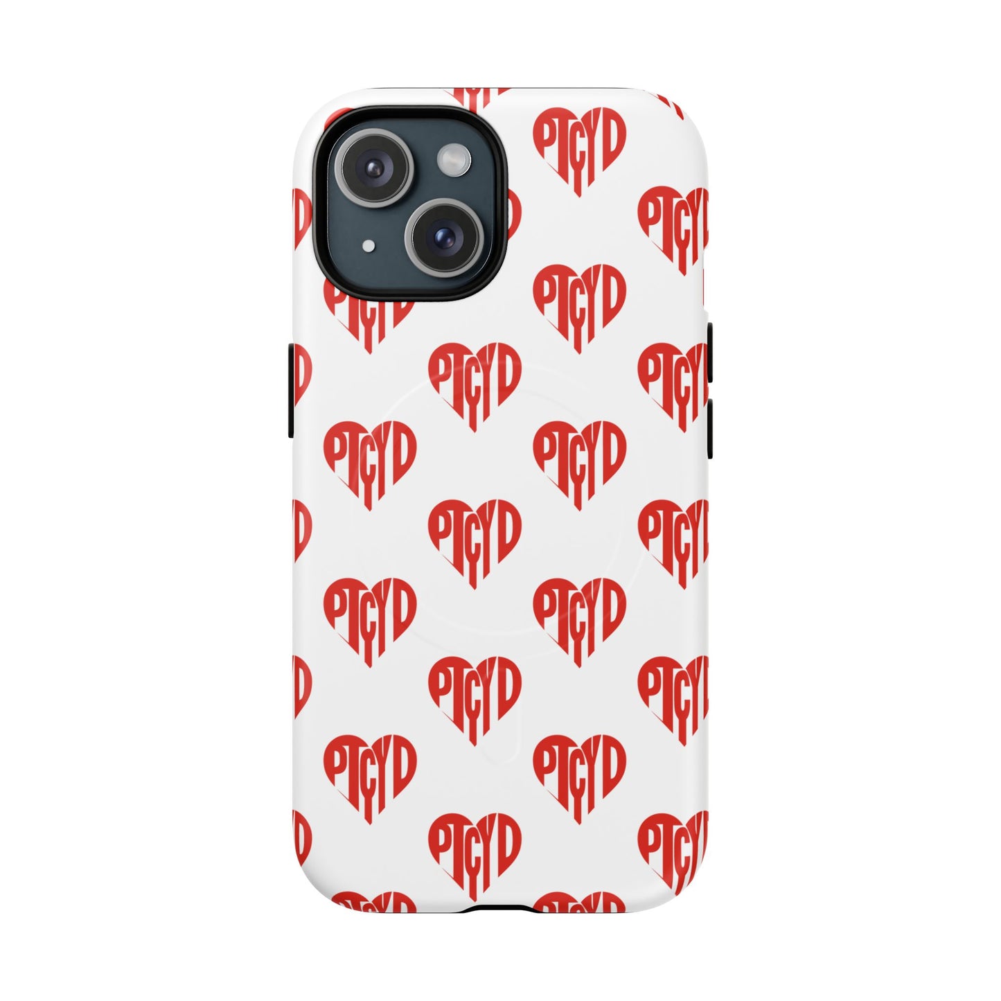 Heart Magnetic Case Durable Phone Cases with Heart Design, Cute Gift for Teens, Stylish Tech Accessories, Unique Phone Protection