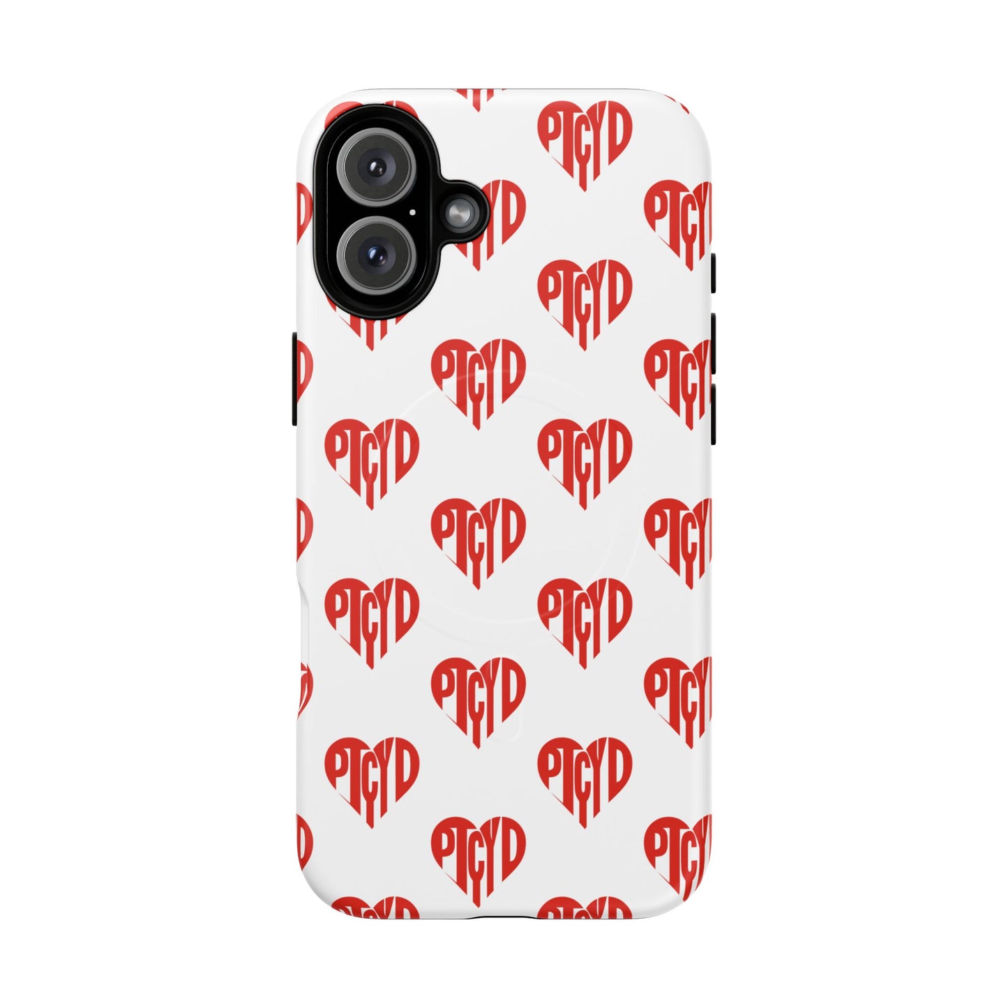 Heart Magnetic Case Durable Phone Cases with Heart Design, Cute Gift for Teens, Stylish Tech Accessories, Unique Phone Protection