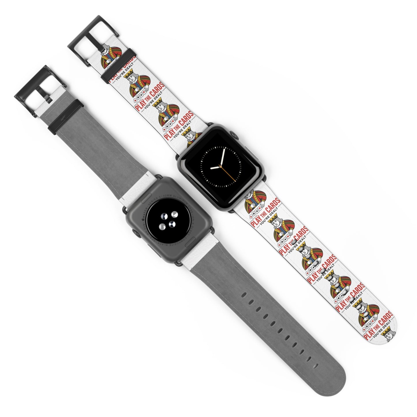 Play the Cards Watch Band, Fun Accessory for Gaming, Gift for Gamers, Unique Watch Strap for Every Occasion, Stylish Tech Wear
