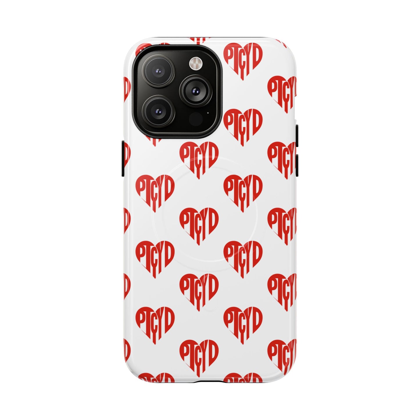 Heart Magnetic Case Durable Phone Cases with Heart Design, Cute Gift for Teens, Stylish Tech Accessories, Unique Phone Protection