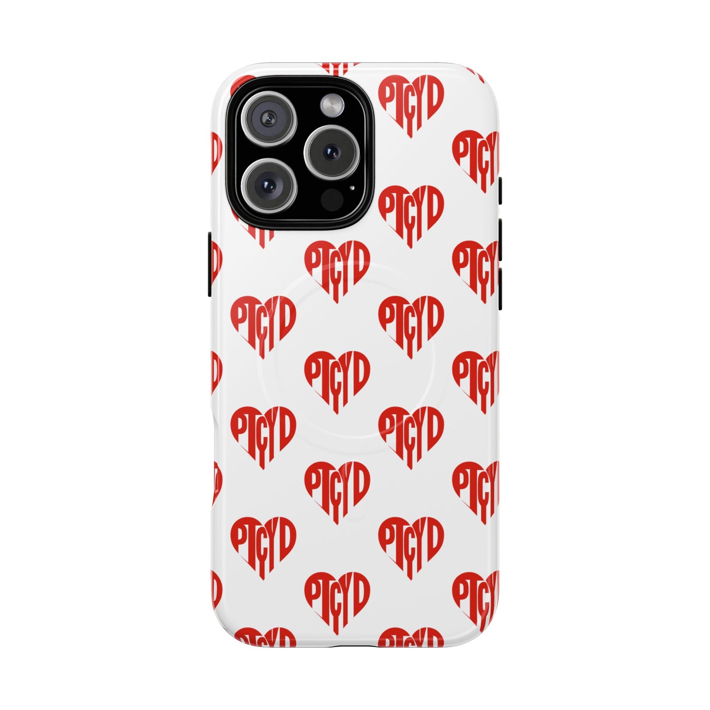 Heart Magnetic Case Durable Phone Cases with Heart Design, Cute Gift for Teens, Stylish Tech Accessories, Unique Phone Protection