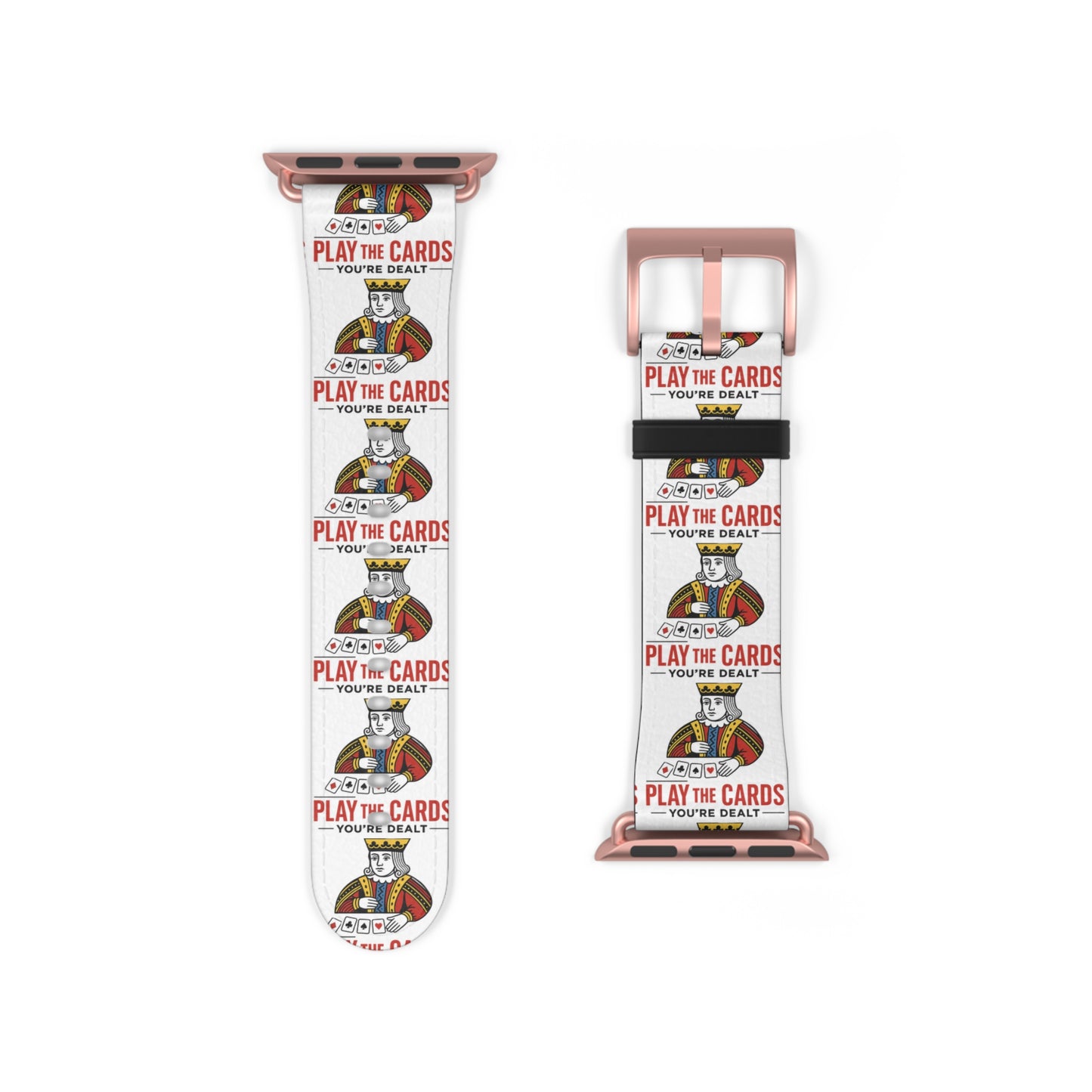 Play the Cards Watch Band, Fun Accessory for Gaming, Gift for Gamers, Unique Watch Strap for Every Occasion, Stylish Tech Wear