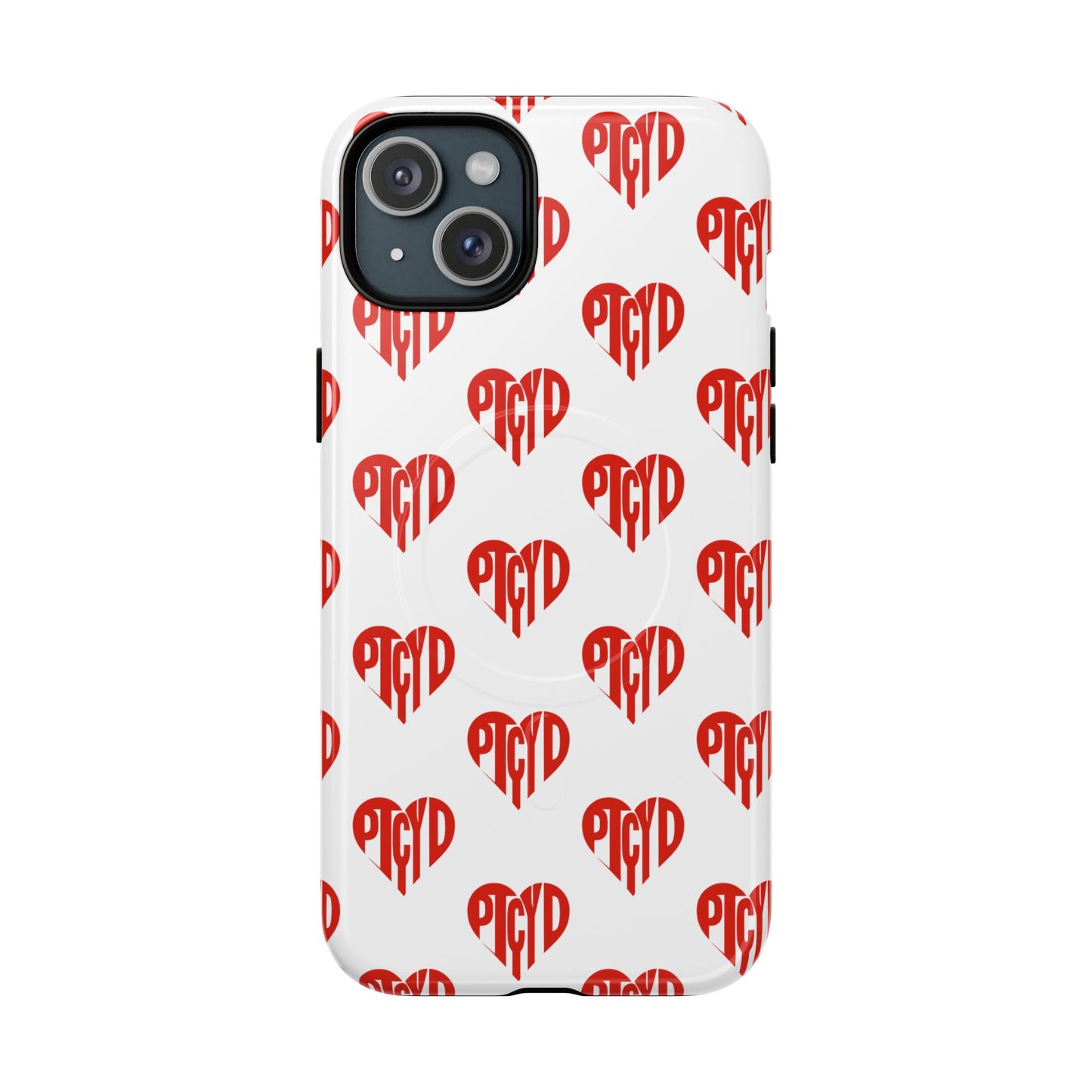 Heart Magnetic Case Durable Phone Cases with Heart Design, Cute Gift for Teens, Stylish Tech Accessories, Unique Phone Protection