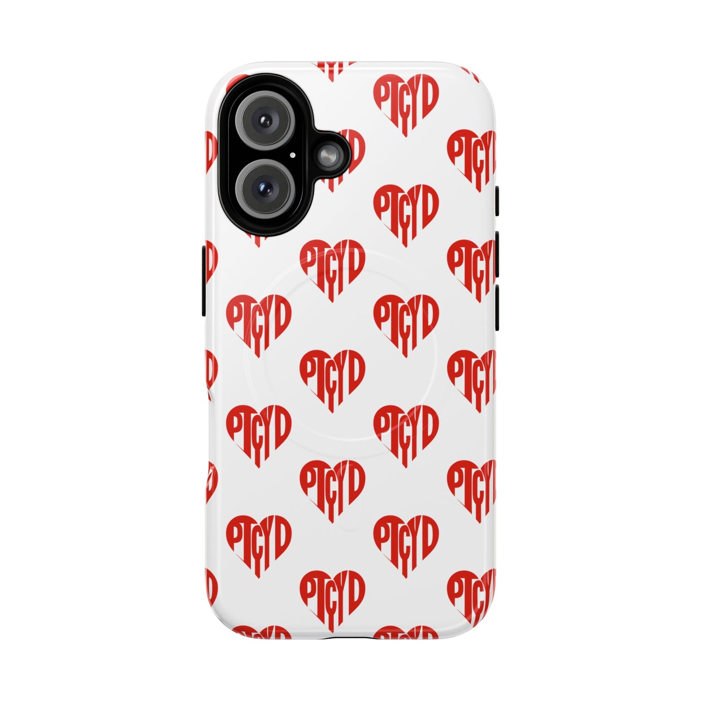 Heart Magnetic Case Durable Phone Cases with Heart Design, Cute Gift for Teens, Stylish Tech Accessories, Unique Phone Protection