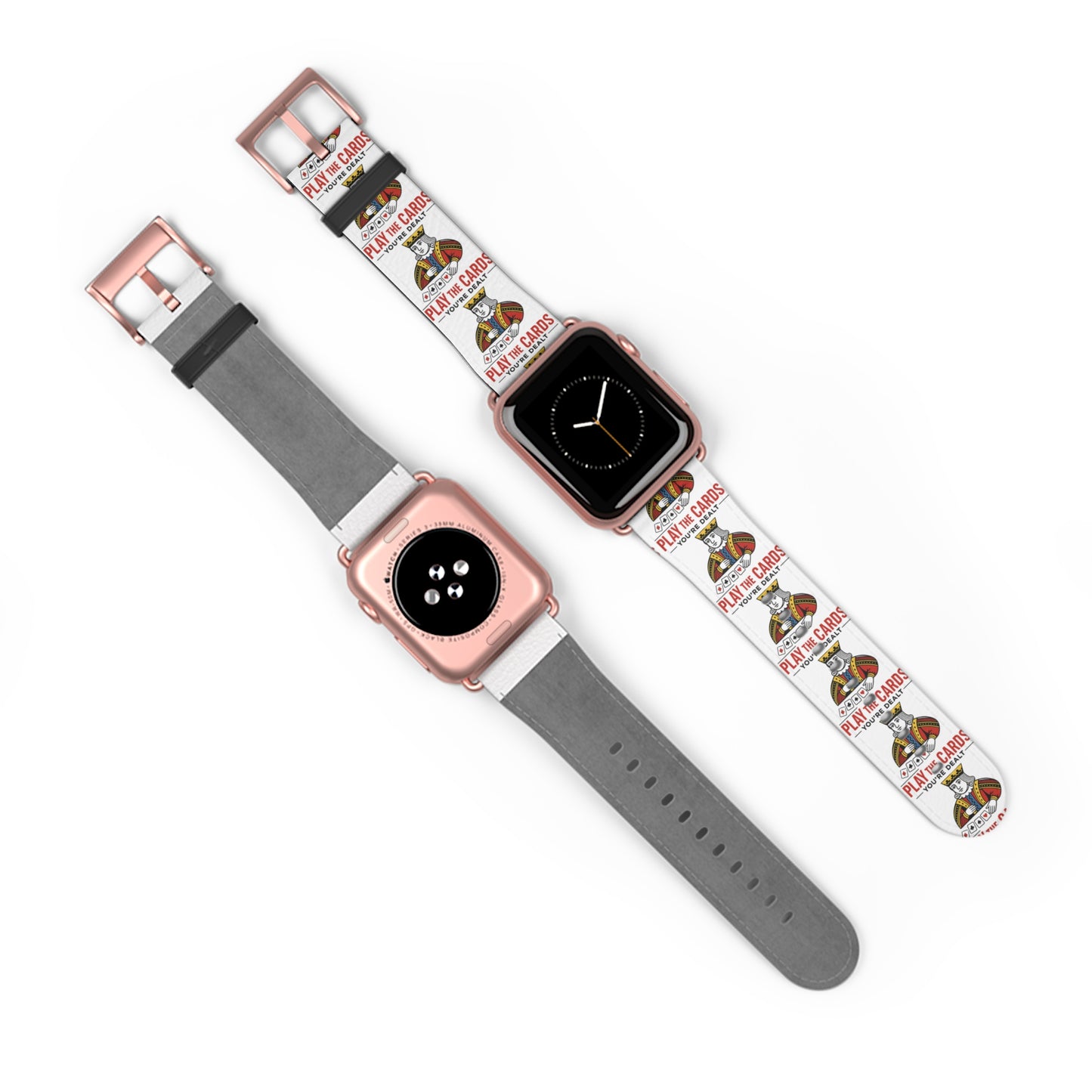 Play the Cards Watch Band, Fun Accessory for Gaming, Gift for Gamers, Unique Watch Strap for Every Occasion, Stylish Tech Wear