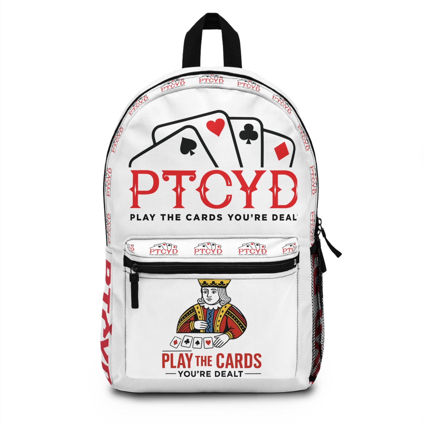 Card Game Backpack - Play the Cards You're Dealt, Gaming Bag, Gifts for Gamers, Fun School Backpack, Casual Tote