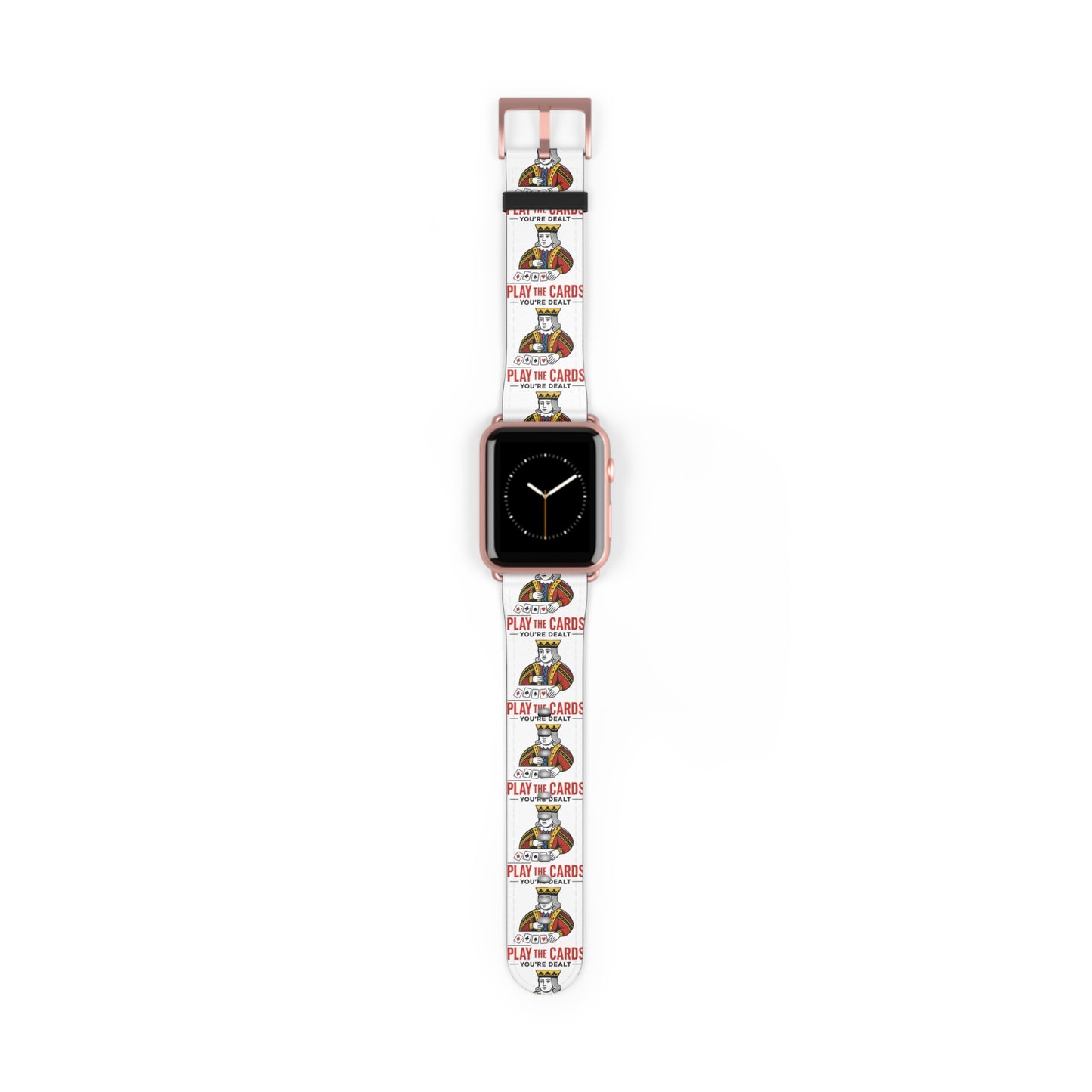 Play the Cards Watch Band, Fun Accessory for Gaming, Gift for Gamers, Unique Watch Strap for Every Occasion, Stylish Tech Wear
