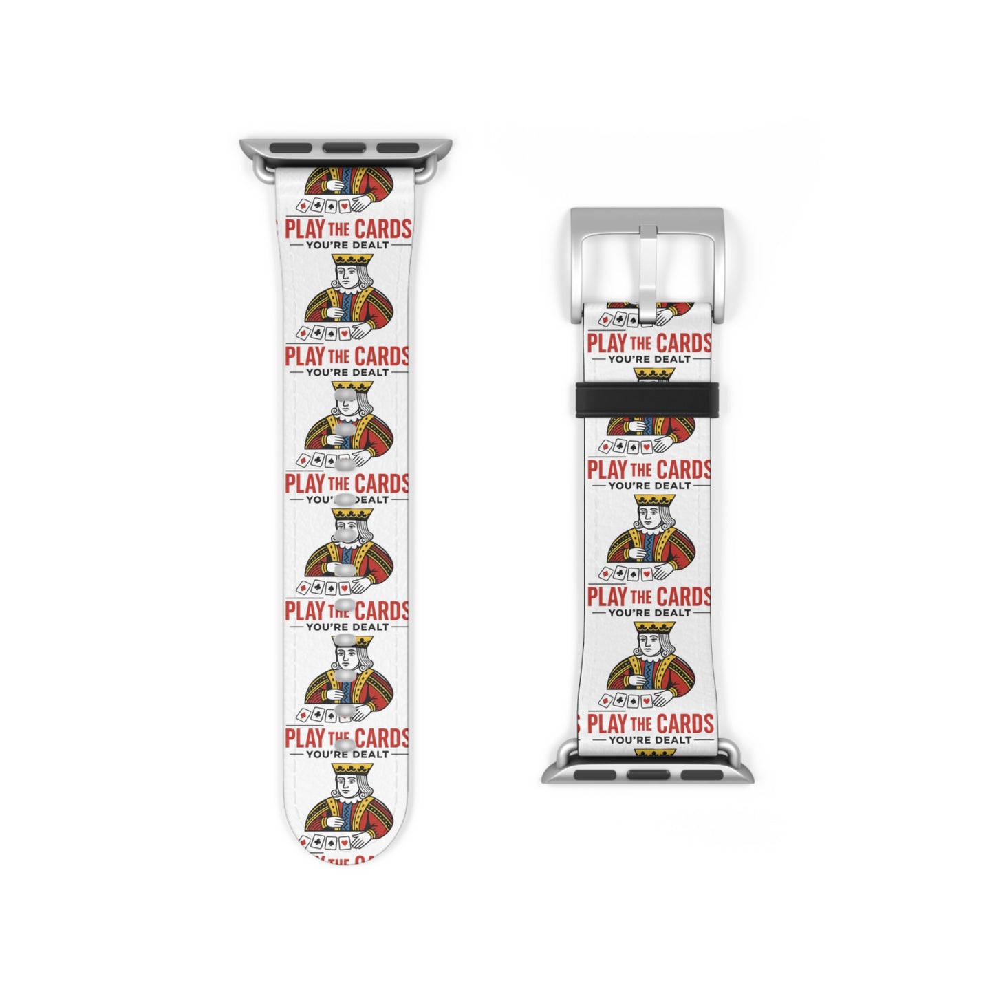 Play the Cards Watch Band, Fun Accessory for Gaming, Gift for Gamers, Unique Watch Strap for Every Occasion, Stylish Tech Wear