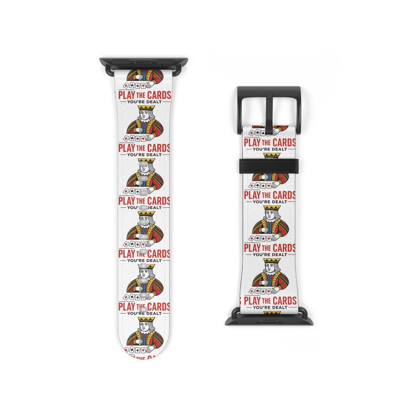 Play the Cards Watch Band, Fun Accessory for Gaming, Gift for Gamers, Unique Watch Strap for Every Occasion, Stylish Tech Wear