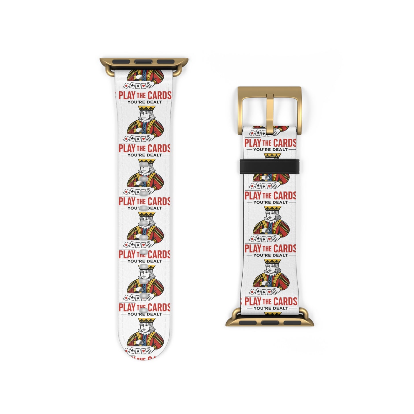 Play the Cards Watch Band, Fun Accessory for Gaming, Gift for Gamers, Unique Watch Strap for Every Occasion, Stylish Tech Wear