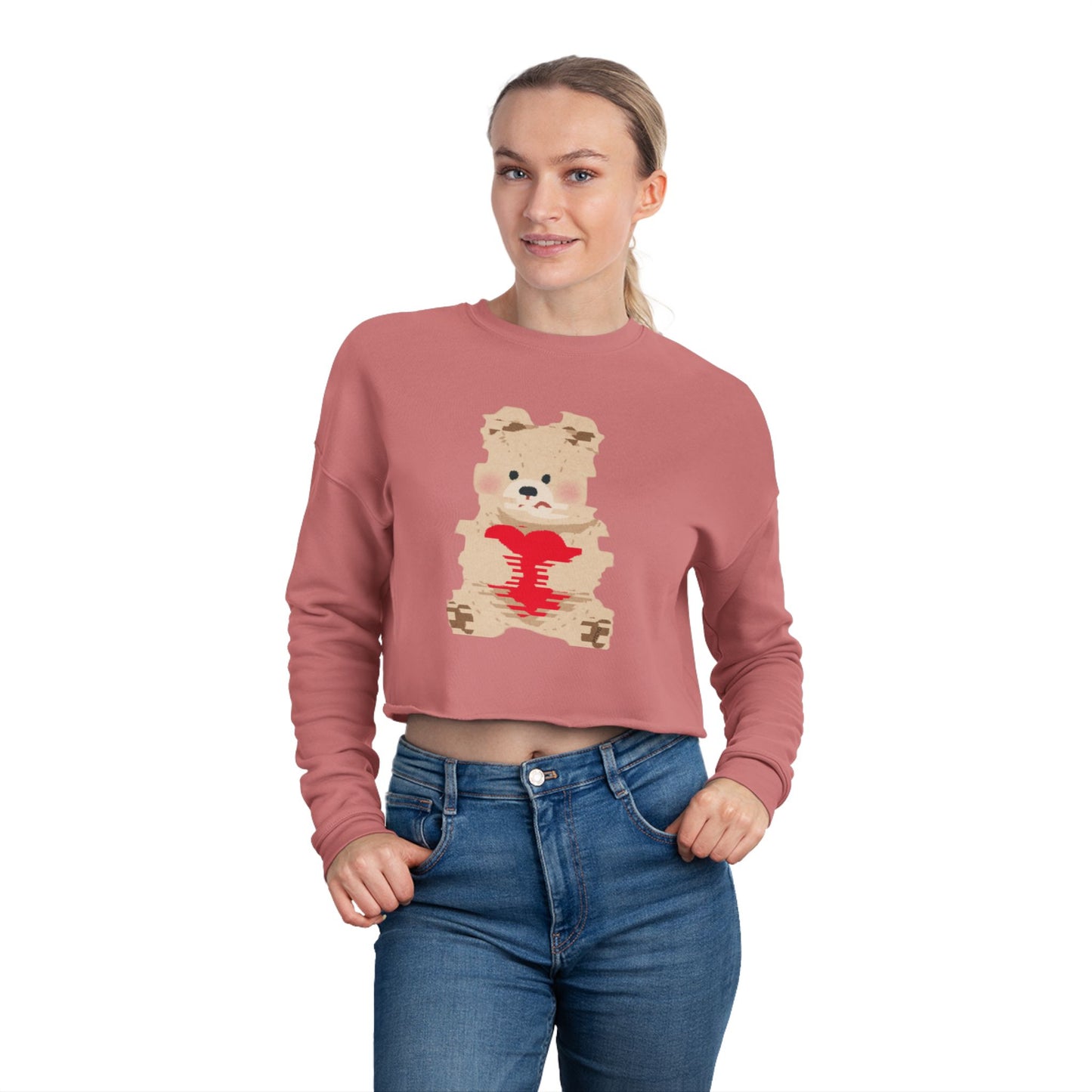 Cozy Cropped Sweatshirt with Cute Bear and Jack Design, Soft Sweatshirt, Trendy Casual Wear, Perfect for Gifts, Birthday or Holiday [...]