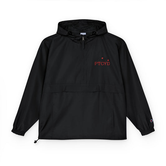 PTCYD Embroidery Champion Packable Anorak Jacket for Adventures