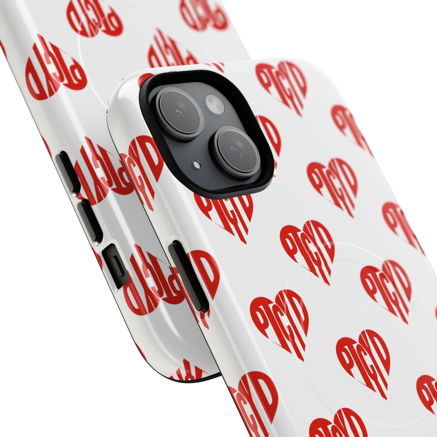 Heart  Magnetic Case Durable Phone Cases with Heart Design, Cute Gift for Teens, Stylish Tech Accessories, Unique Phone Protection