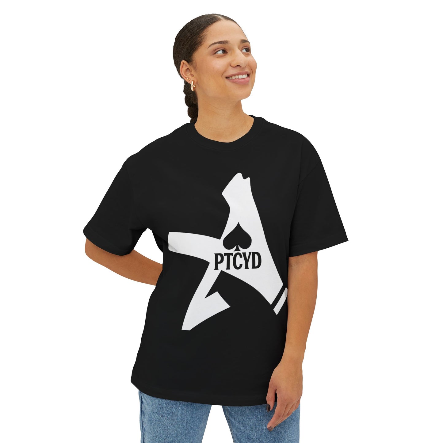 SPADE Cosmic ACE   Graphic Tee - Unisex Oversized Boxy Tee, Space T-Shirt, Trendy Streetwear, Cool Gift for Him/Her, Galaxy Shirt, Hipster Style