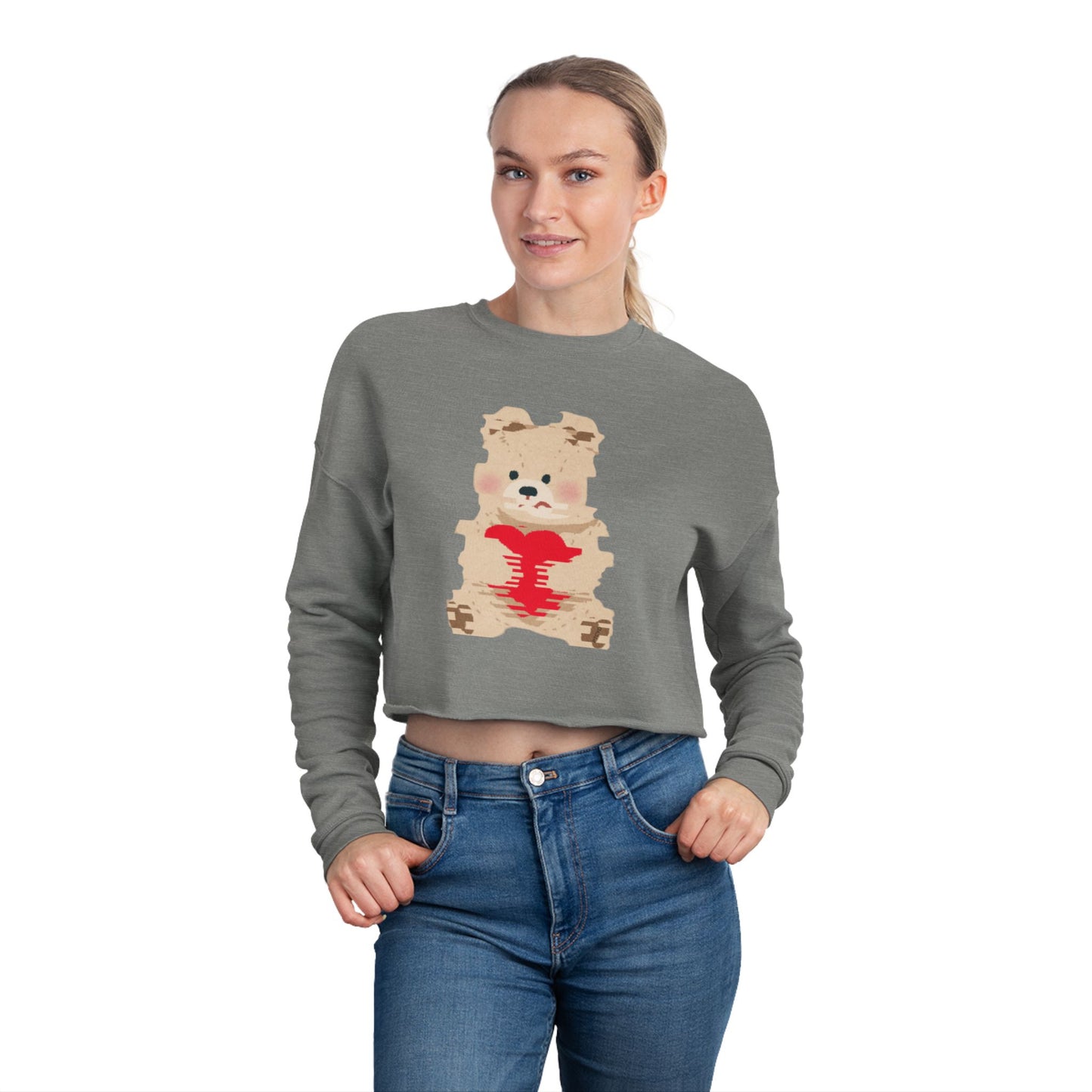Cozy Cropped Sweatshirt with Cute Bear and Jack Design, Soft Sweatshirt, Trendy Casual Wear, Perfect for Gifts, Birthday or Holiday [...]