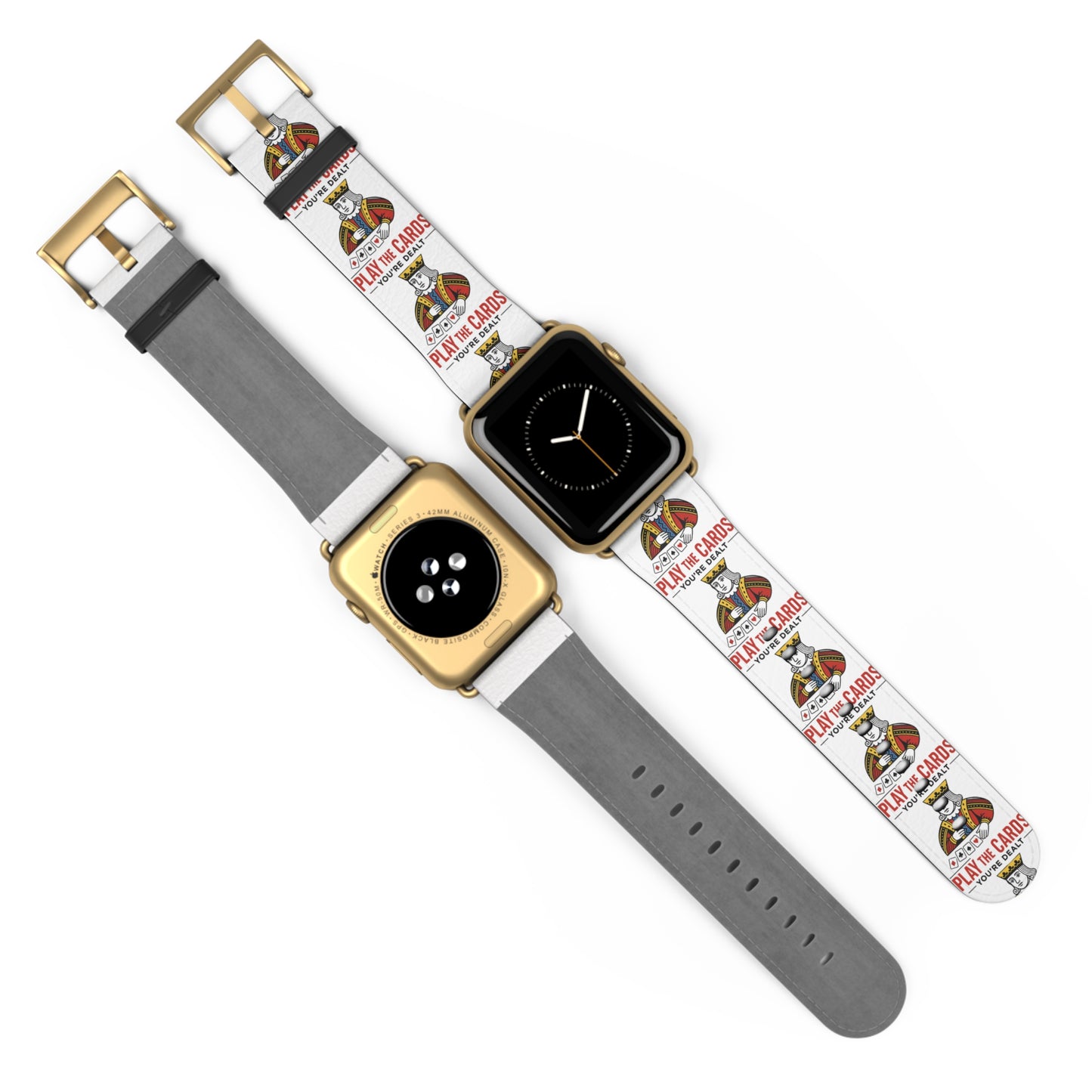 Play the Cards Watch Band, Fun Accessory for Gaming, Gift for Gamers, Unique Watch Strap for Every Occasion, Stylish Tech Wear