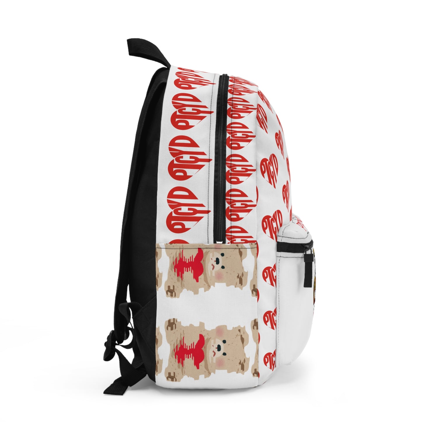 Heart PTCYD Backpack, Game Night Essential, Cool Gift for Gamers, Unique School Bag, Adventure Ready