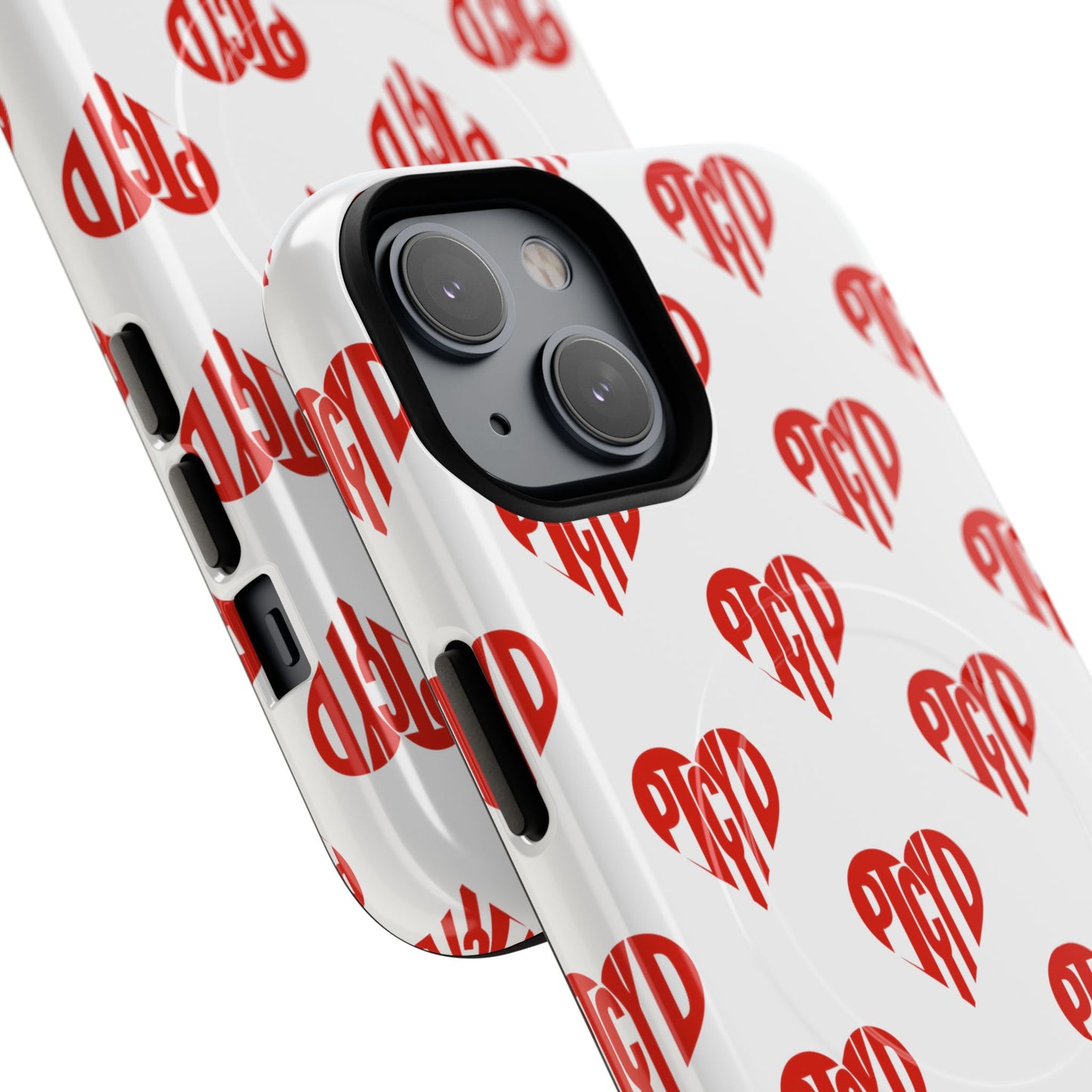 Heart  Magnetic Case Durable Phone Cases with Heart Design, Cute Gift for Teens, Stylish Tech Accessories, Unique Phone Protection