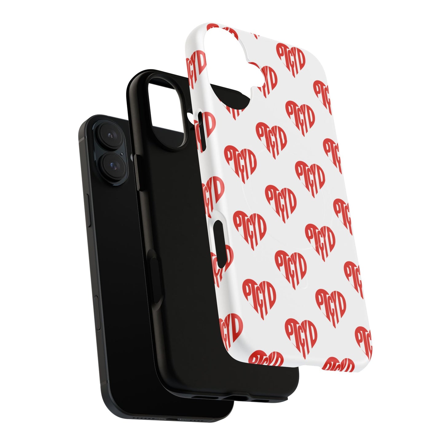 Heart  Magnetic Case Durable Phone Cases with Heart Design, Cute Gift for Teens, Stylish Tech Accessories, Unique Phone Protection