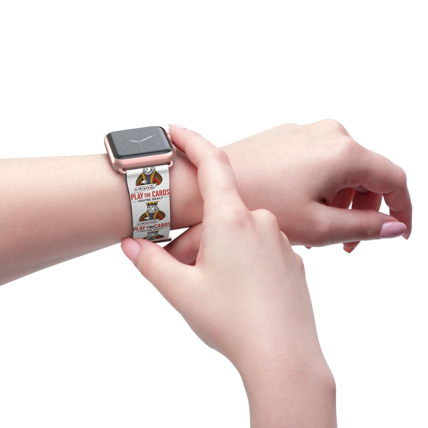 Play the Cards Watch Band, Fun Accessory for Gaming, Gift for Gamers, Unique Watch Strap for Every Occasion, Stylish Tech Wear