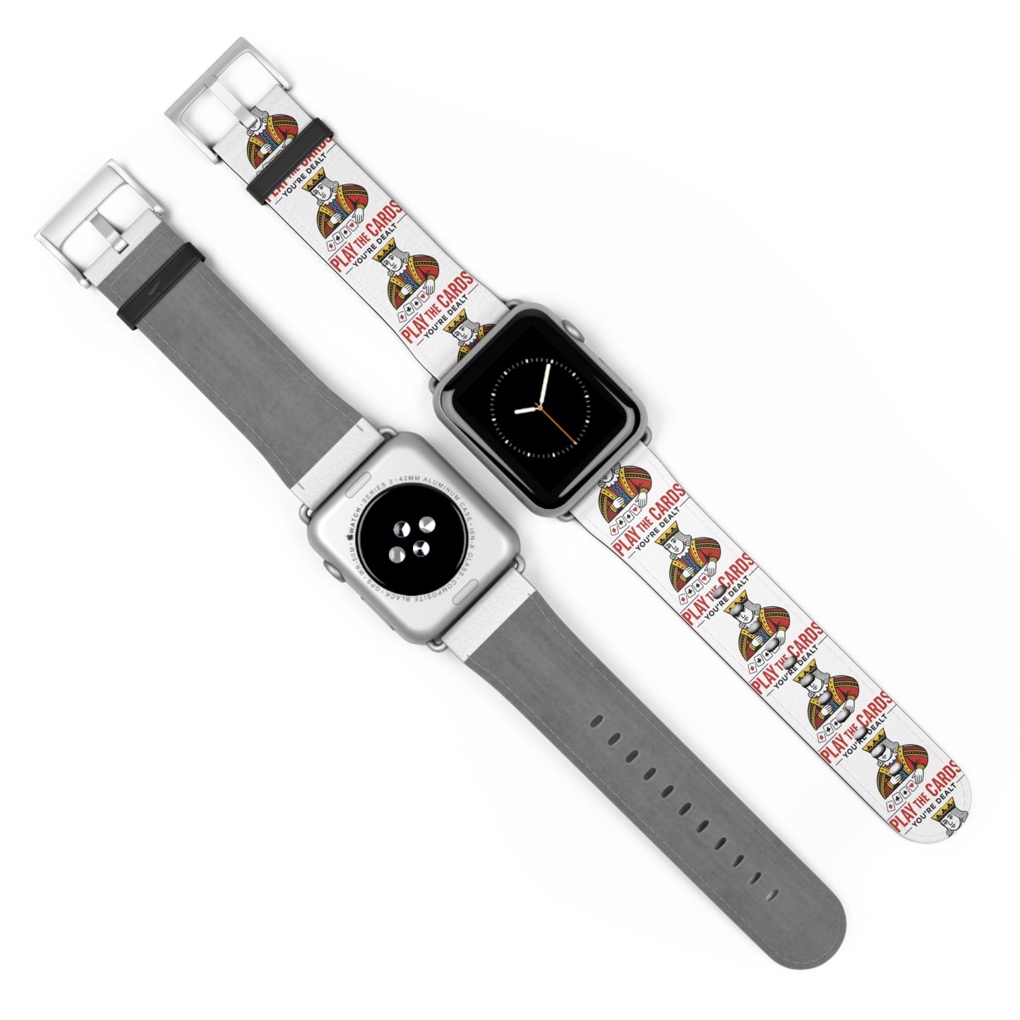 Play the Cards Watch Band, Fun Accessory for Gaming, Gift for Gamers, Unique Watch Strap for Every Occasion, Stylish Tech Wear