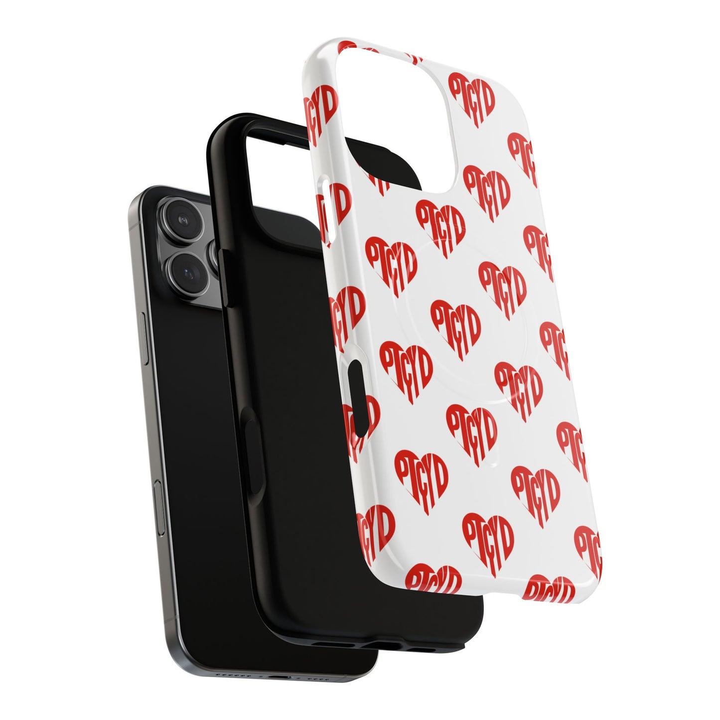 Heart  Magnetic Case Durable Phone Cases with Heart Design, Cute Gift for Teens, Stylish Tech Accessories, Unique Phone Protection