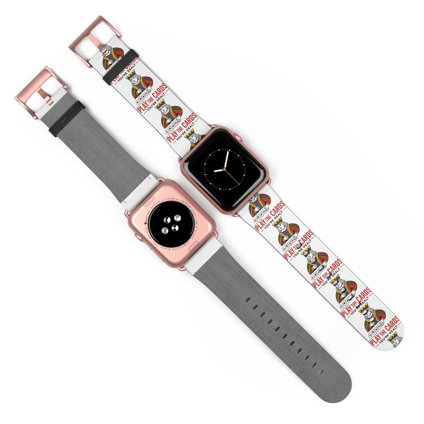 Play the Cards Watch Band, Fun Accessory for Gaming, Gift for Gamers, Unique Watch Strap for Every Occasion, Stylish Tech Wear
