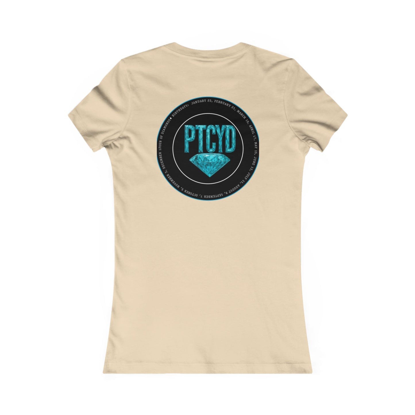 Diamond Four Nothing is Given Variety  (White Letter/Black Background) Taurus Women's Favorite Tee - Heart & Diamond Design