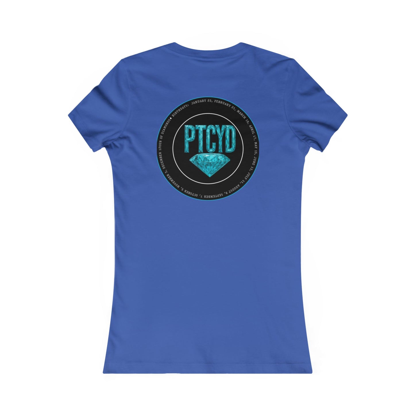 Diamond Four Nothing is Given Variety  (White Letter/Black Background) Taurus Women's Favorite Tee - Heart & Diamond Design