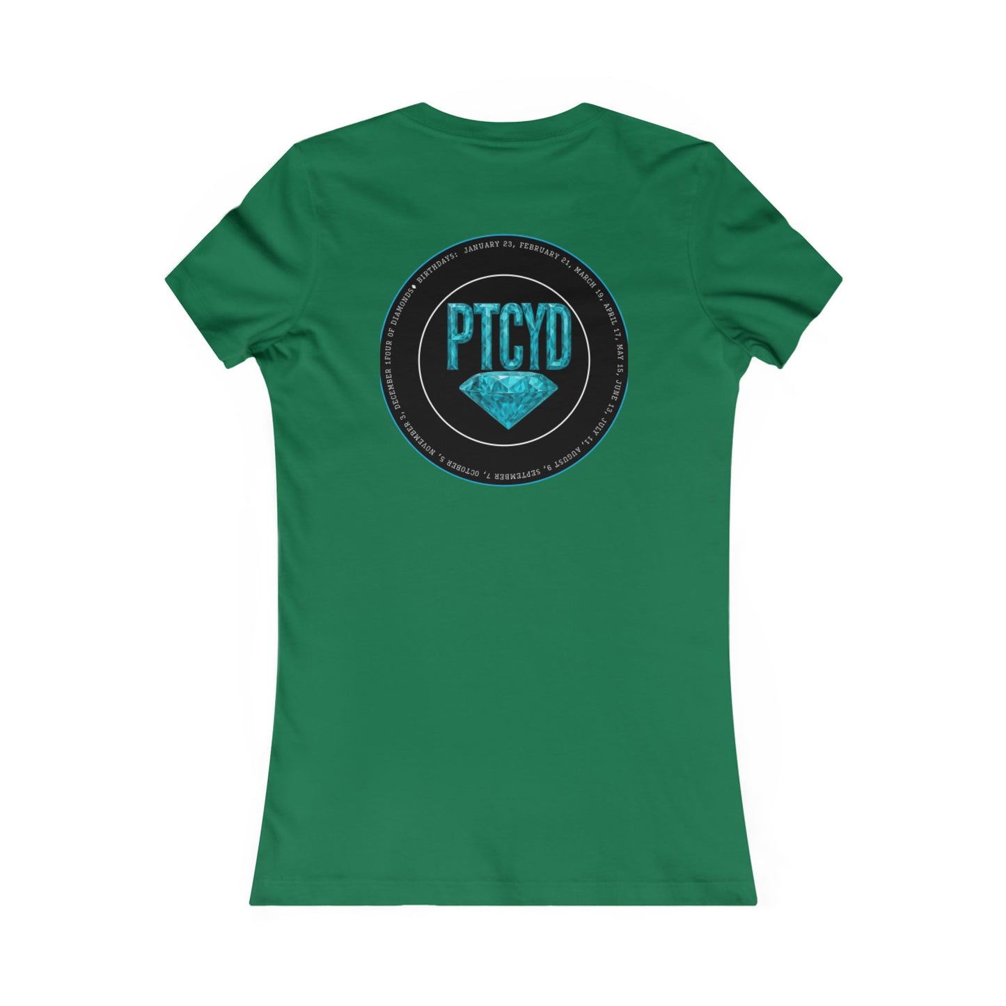 Diamond Four Nothing is Given Variety  (White Letter/Black Background) Taurus Women's Favorite Tee - Heart & Diamond Design