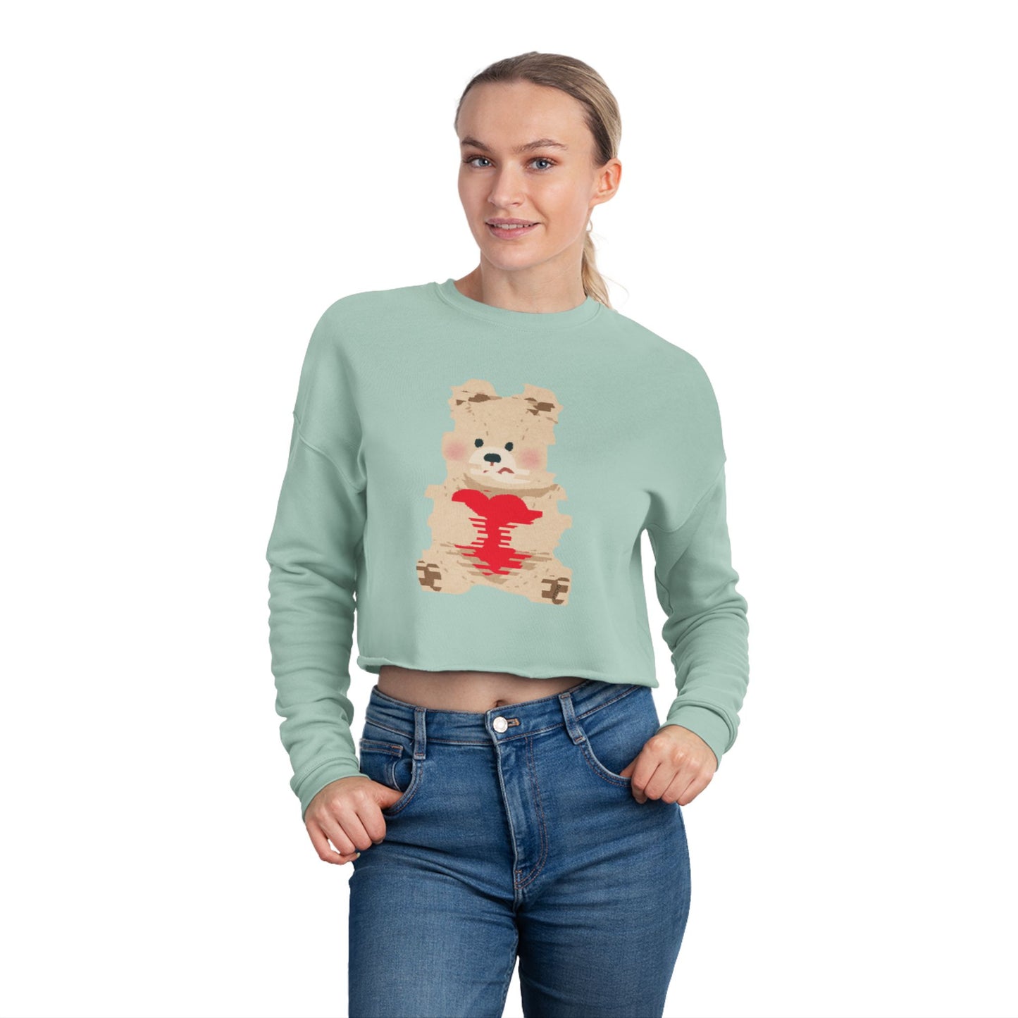 Cozy Cropped Sweatshirt with Cute Bear and Jack Design, Soft Sweatshirt, Trendy Casual Wear, Perfect for Gifts, Birthday or Holiday [...]