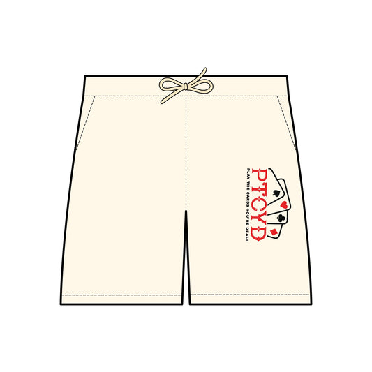 PTCYD Casual Fleece Sweat Shorts - Play the Hand You're Dealt