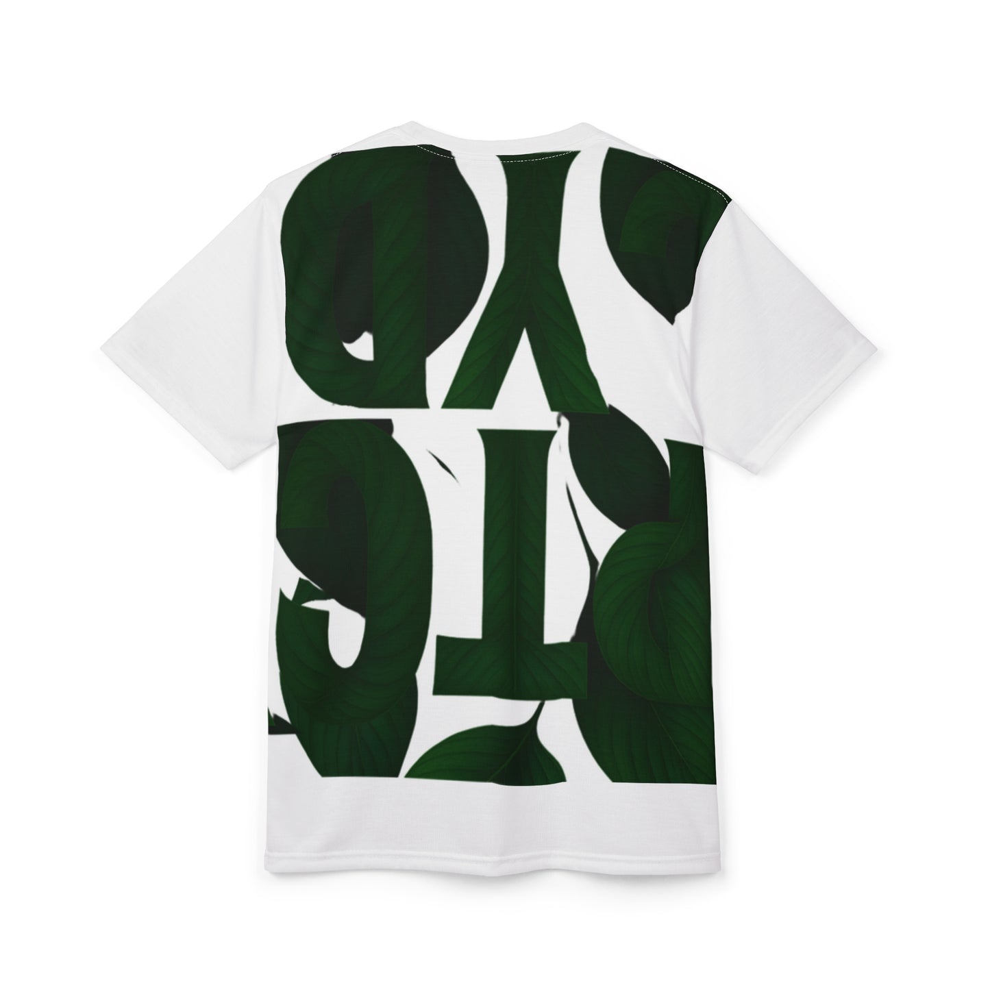 Club PTCYD Wrap Stylish Green Leaf Unisex Cut & Sew Tee - Nature-Inspired Design