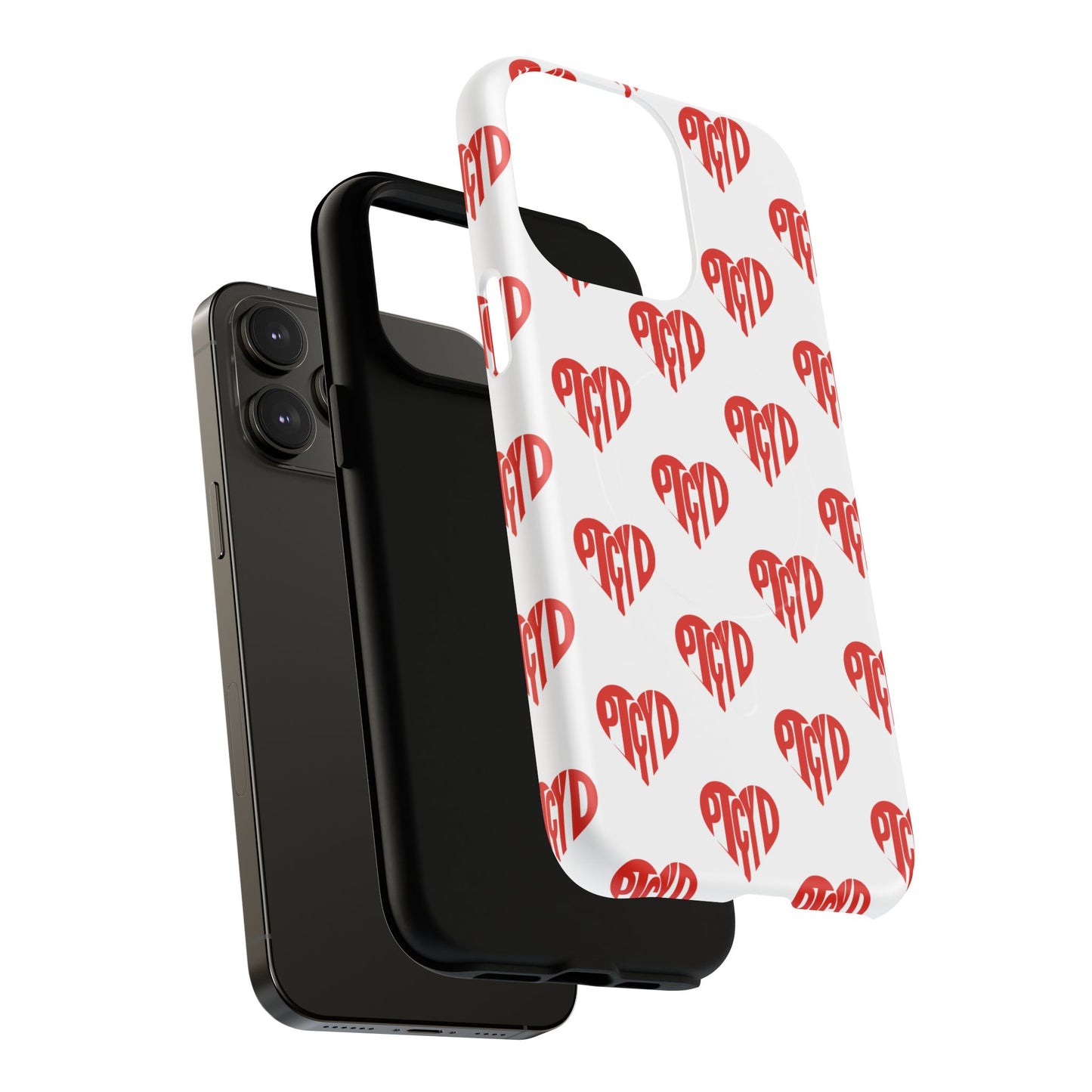 Heart  Magnetic Case Durable Phone Cases with Heart Design, Cute Gift for Teens, Stylish Tech Accessories, Unique Phone Protection