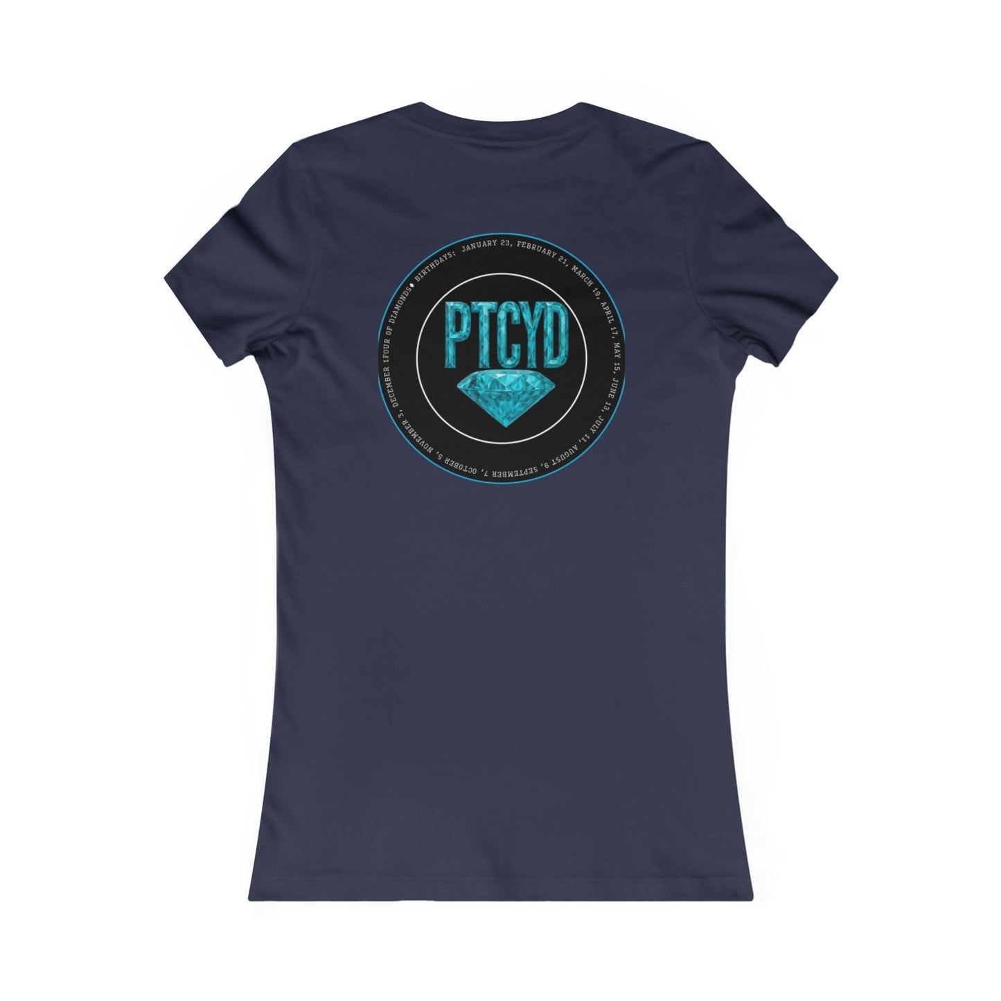 Diamond Four Nothing is Given Kat (White Letter/Black Background) Taurus Women's Favorite Tee - Heart & Diamond Design